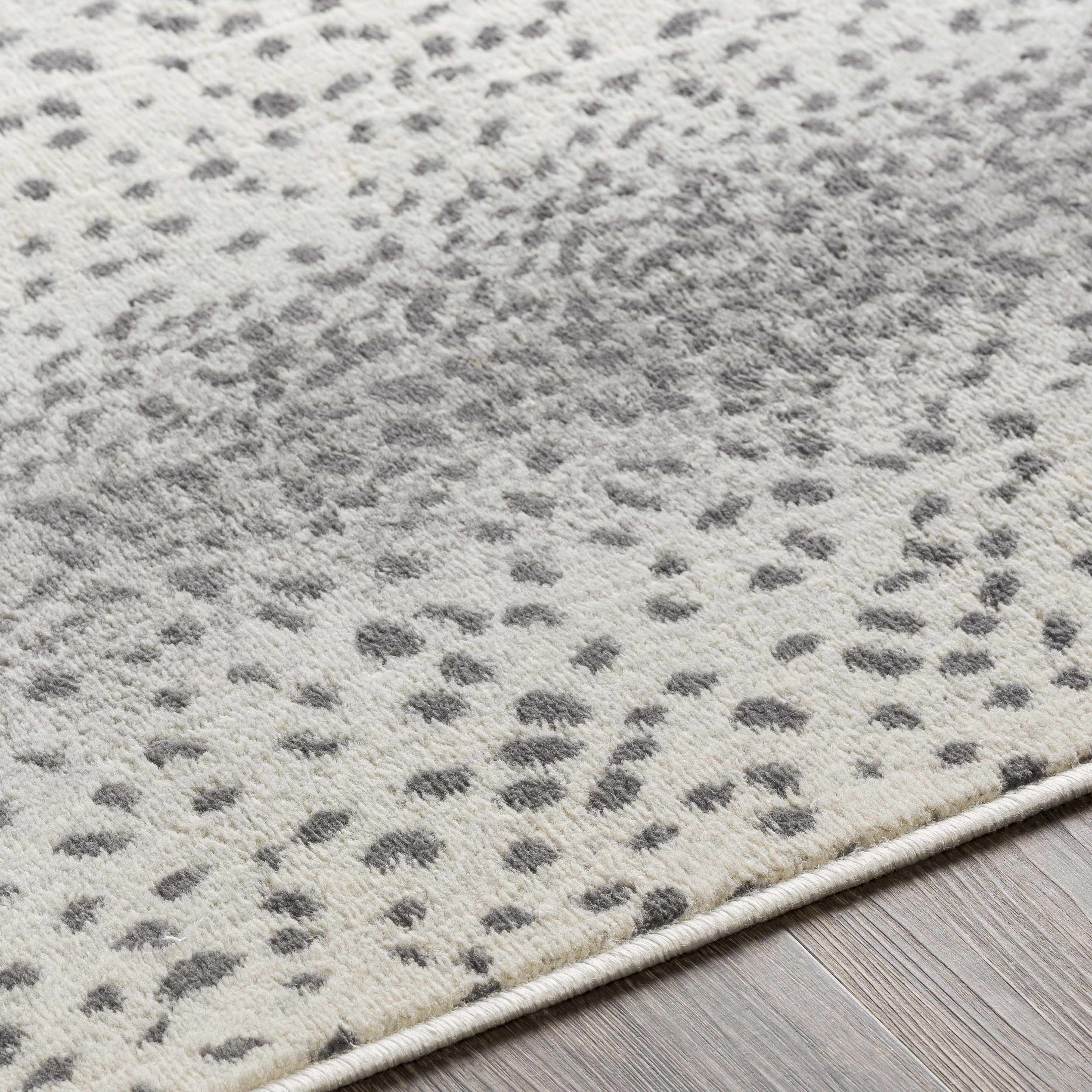 Pointblank Gray Leopard Print Rug - Decor Addict, LLC