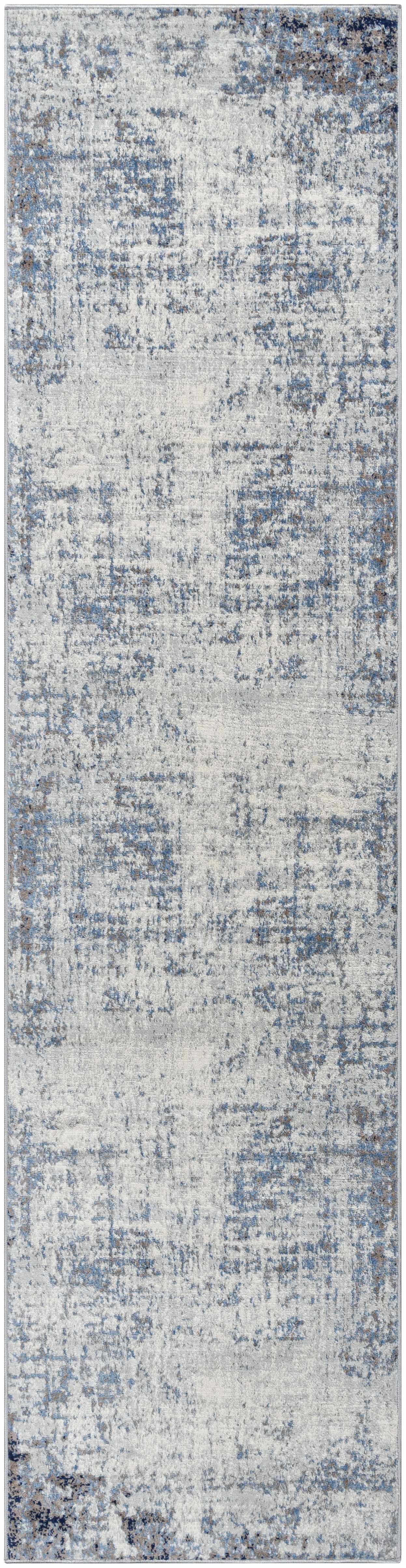 Texanna Abstract Blue/Gray Area Rug - Decor Addict, LLC