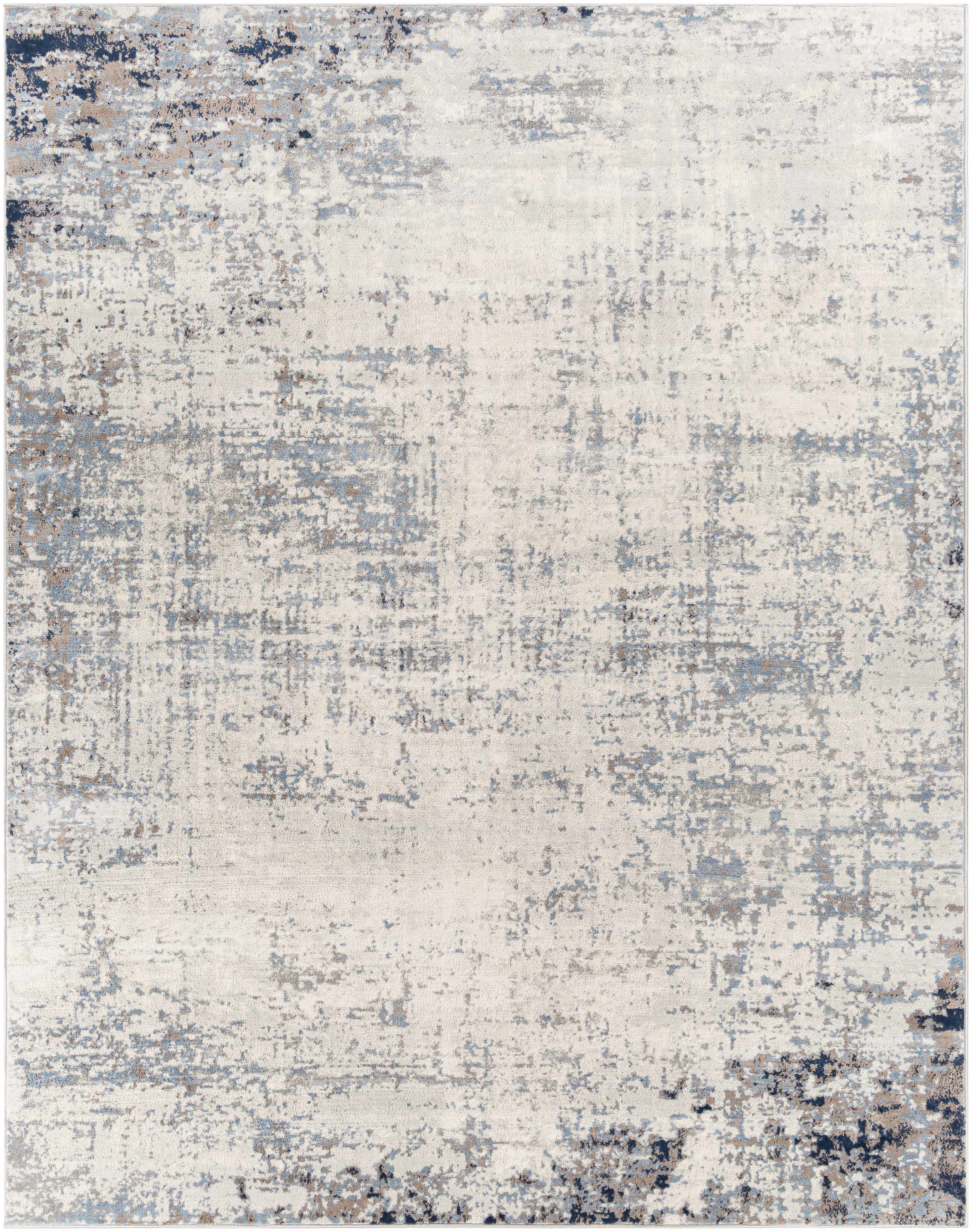 Texanna Abstract Blue/Gray Area Rug - Decor Addict, LLC