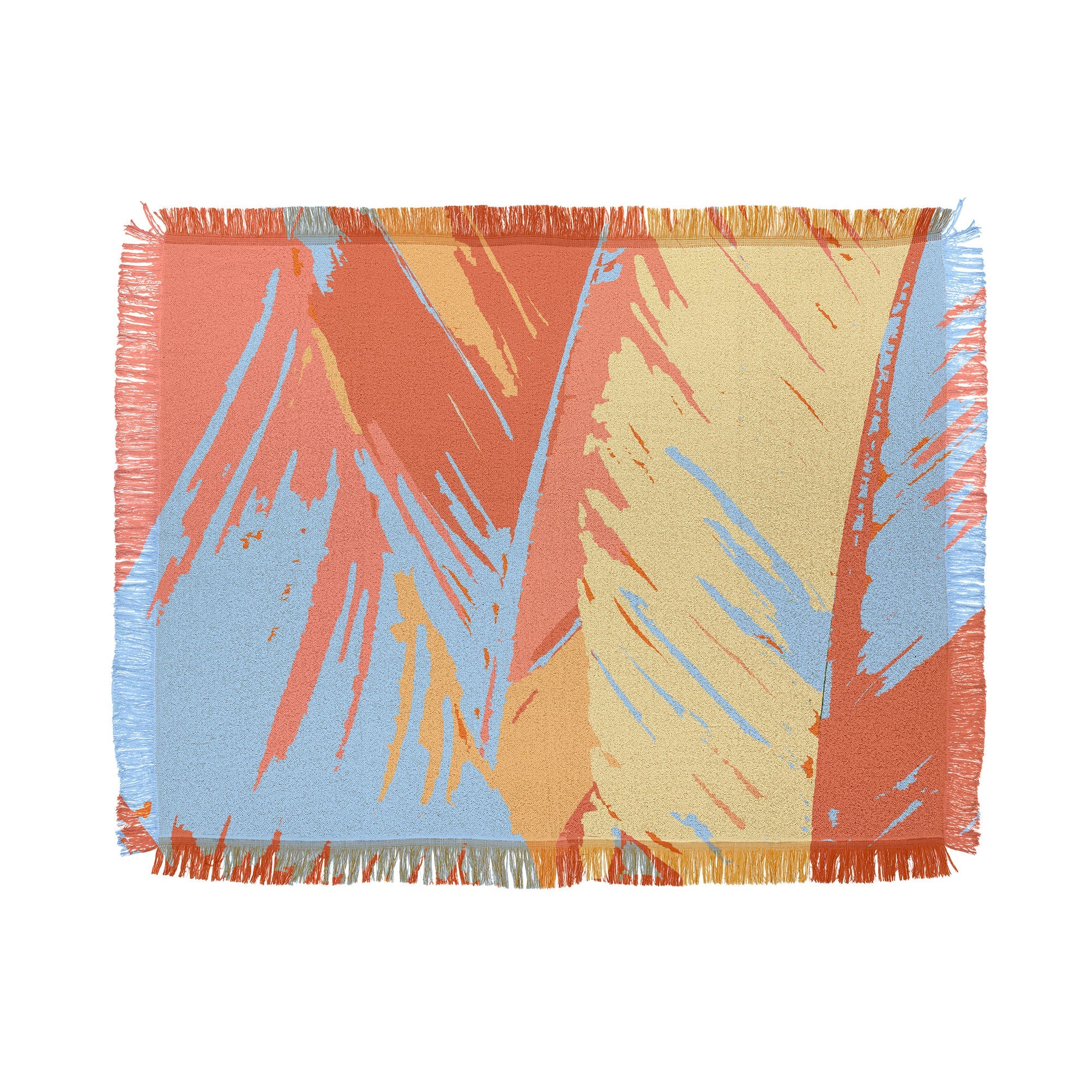 rosie brown art deco palms throw blanket - Decor Addict, LLC