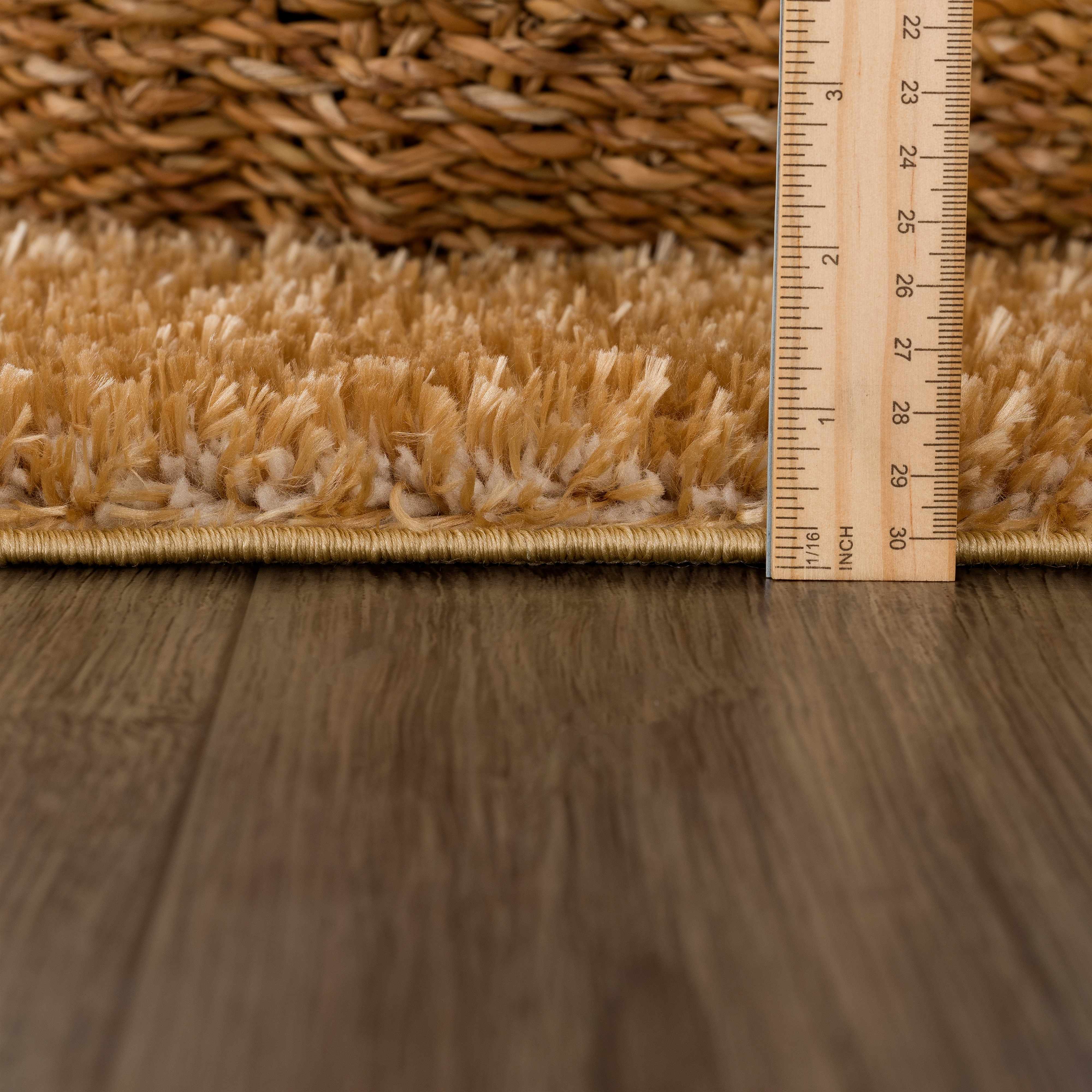 Heavenly Solid Mustard Plush Rug - Decor Addict, LLC