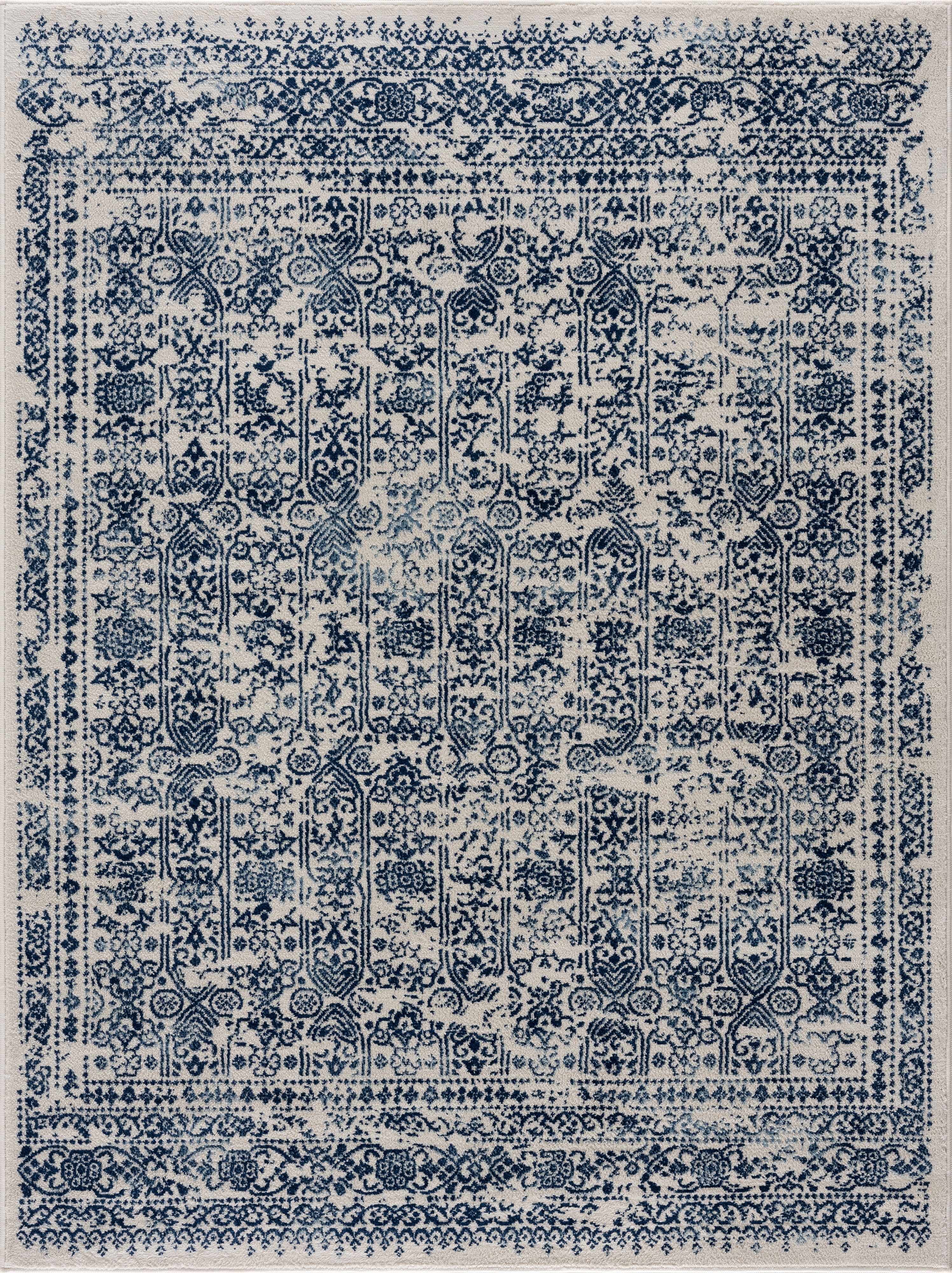 Michie Blue Area Rug - Decor Addict, LLC