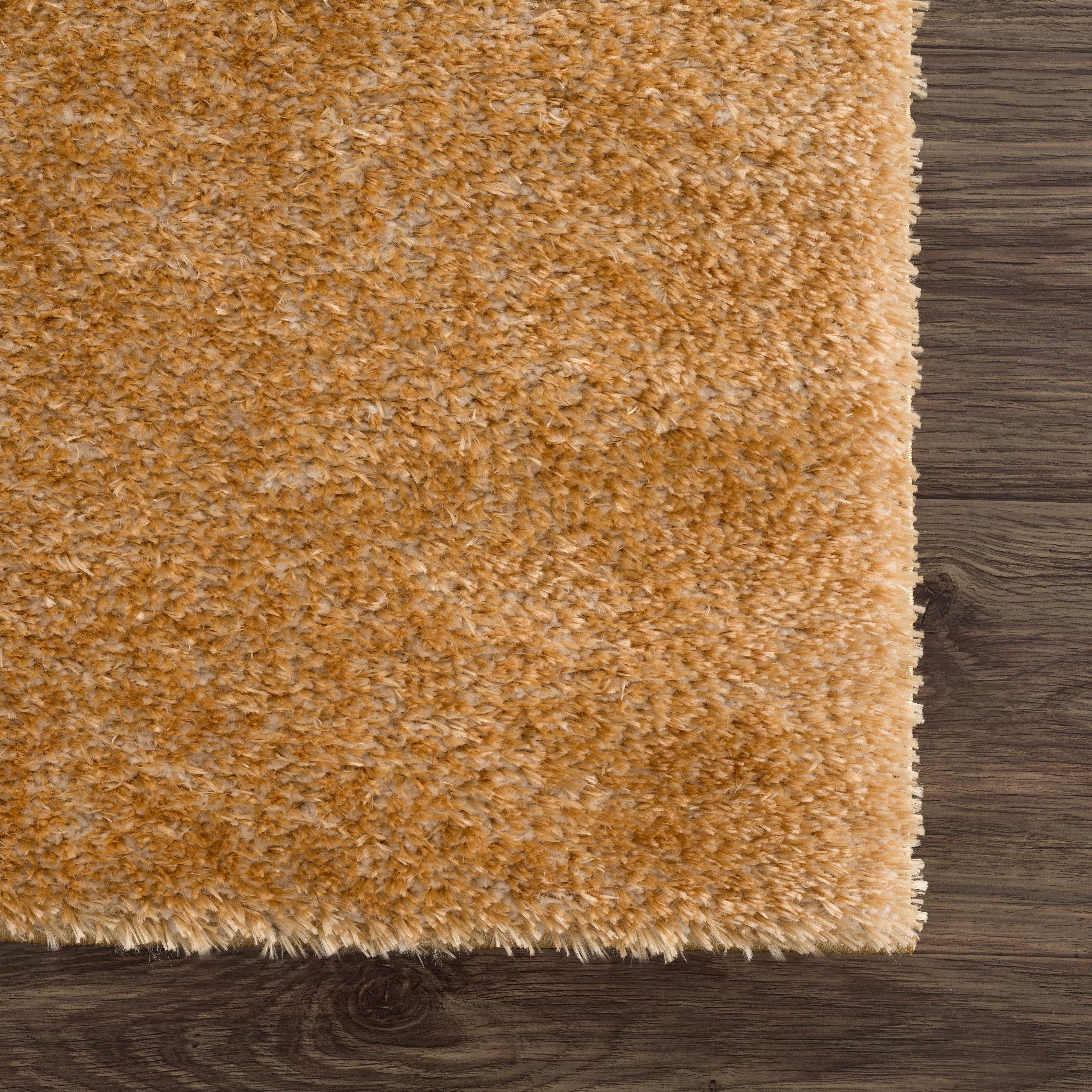 Heavenly Solid Mustard Plush Rug - Decor Addict, LLC