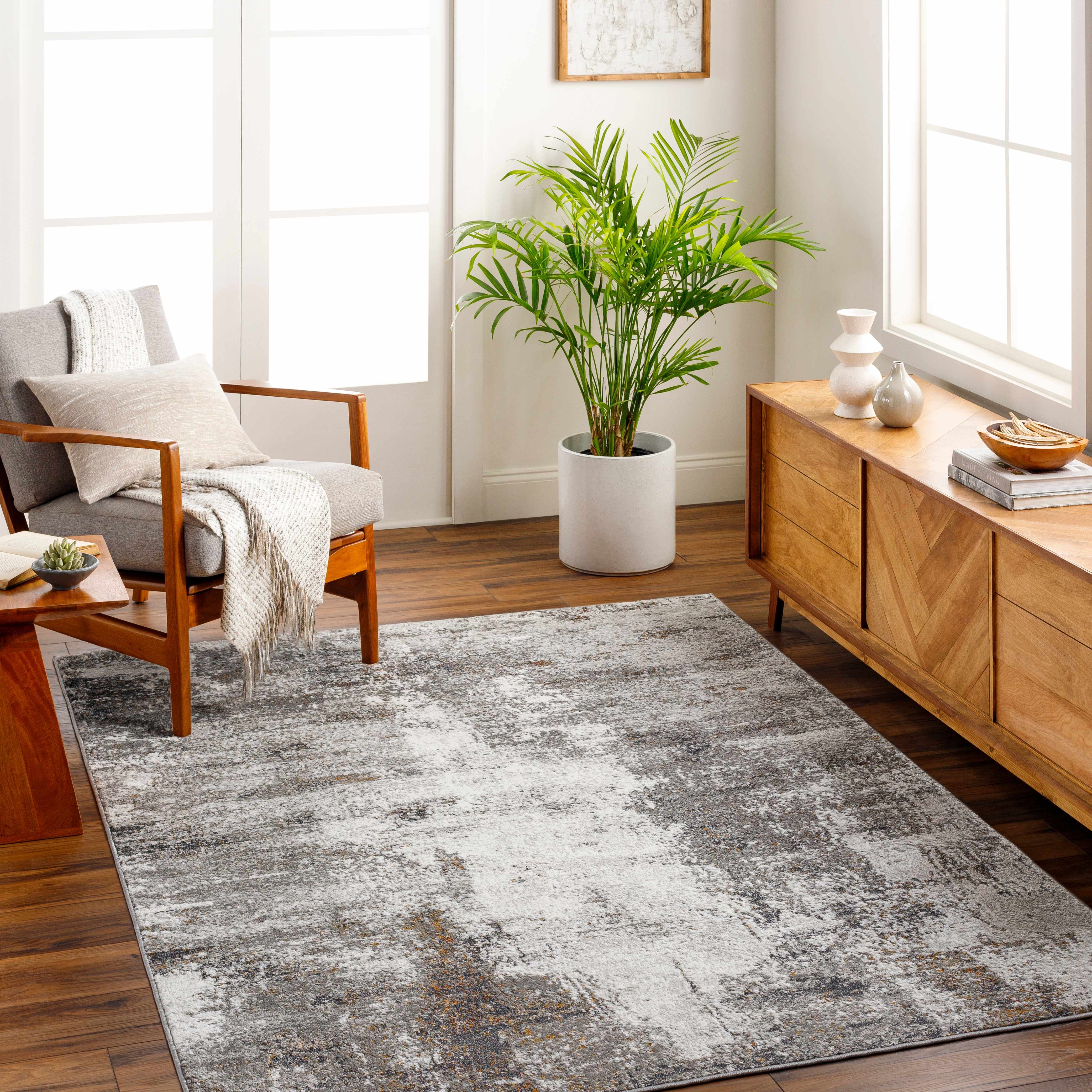 Duval Taupe Abstract Area Rug - Decor Addict, LLC