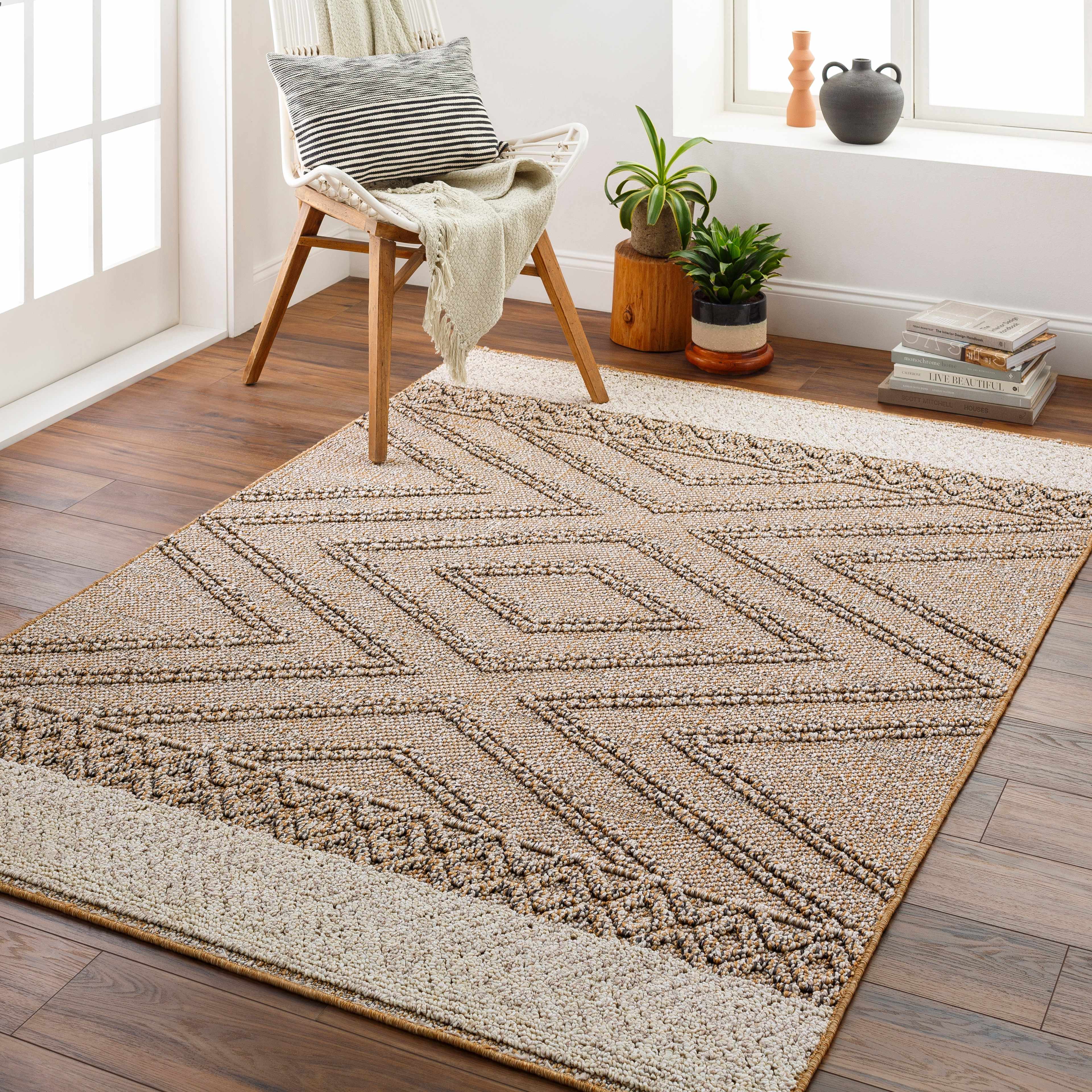 Beige Areli Area Rug - Decor Addict, LLC