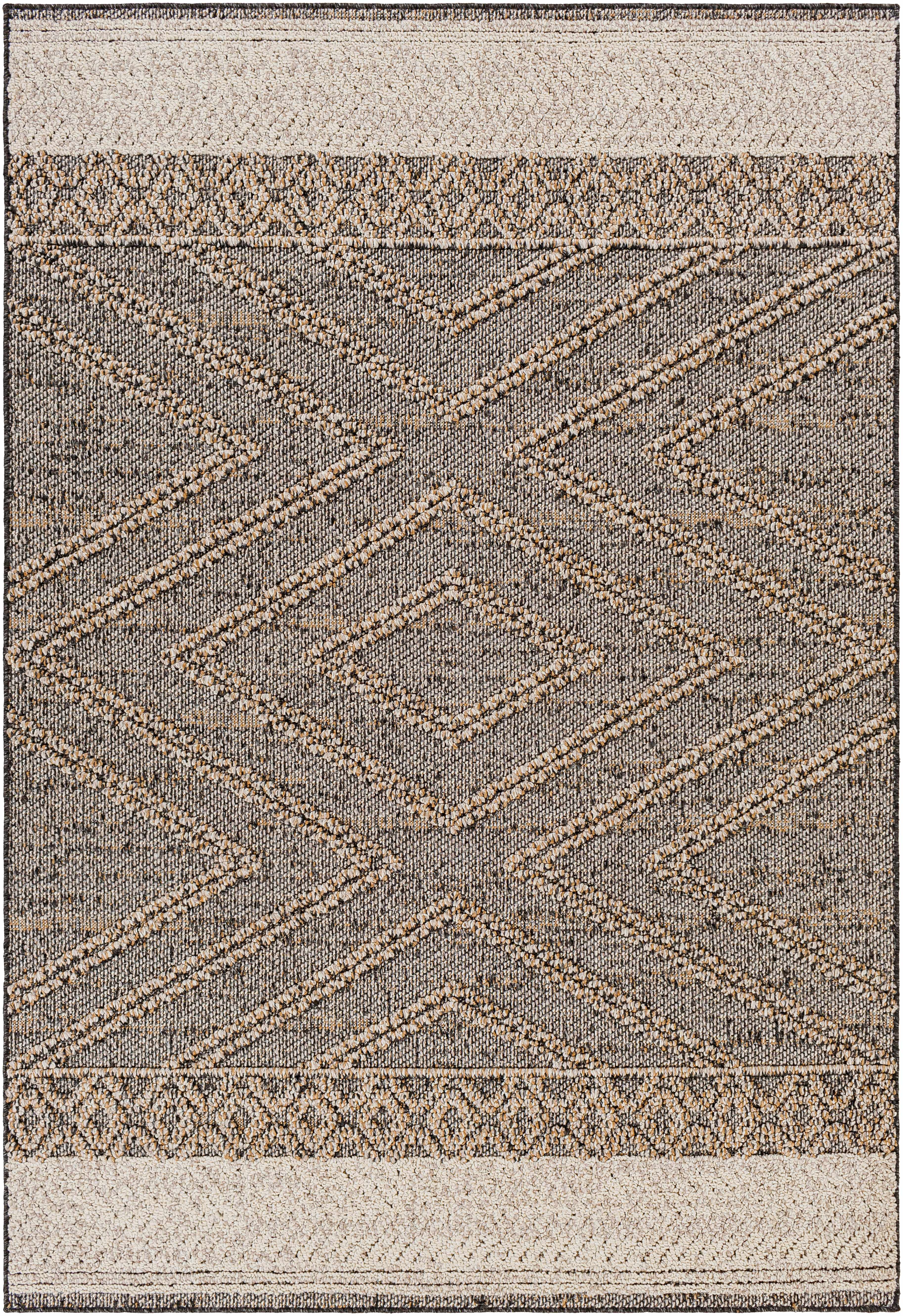 Beige Charcoal Areli Area Rug - Decor Addict, LLC