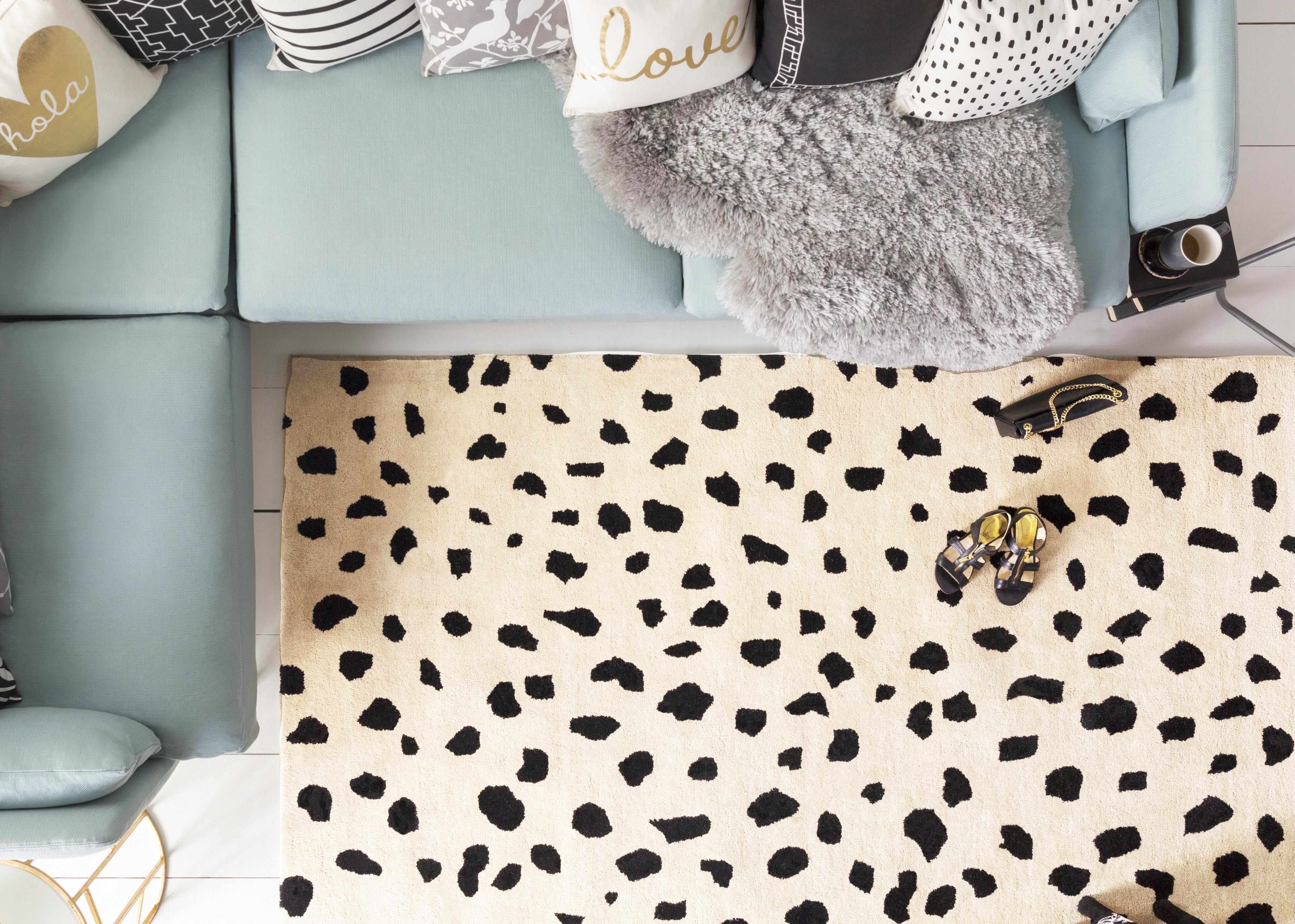 Guiseley Dalmatian Wool Area Rug - Decor Addict, LLC