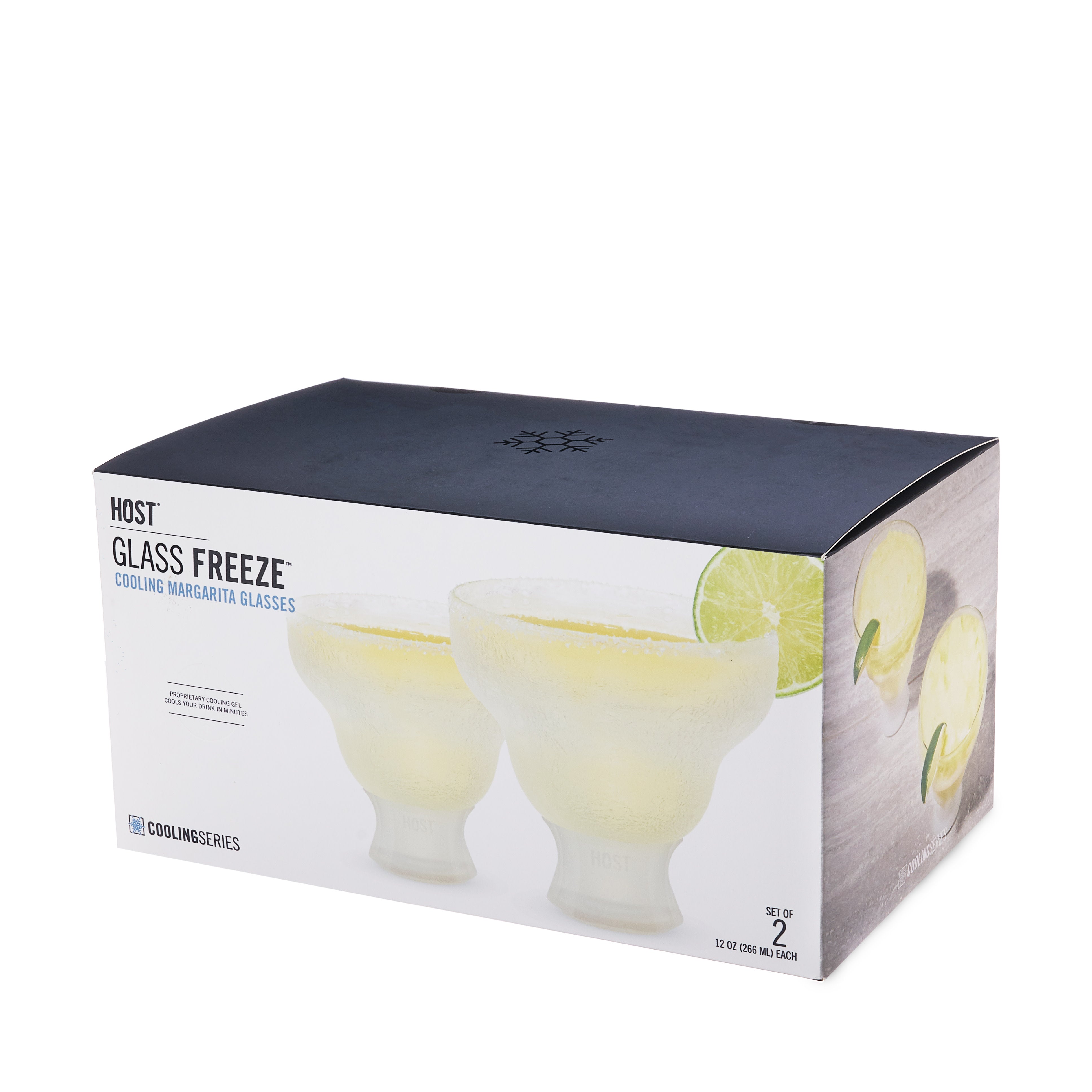 Glass Margarita FREEZE™ , Set of 2 - Decor Addict, LLC