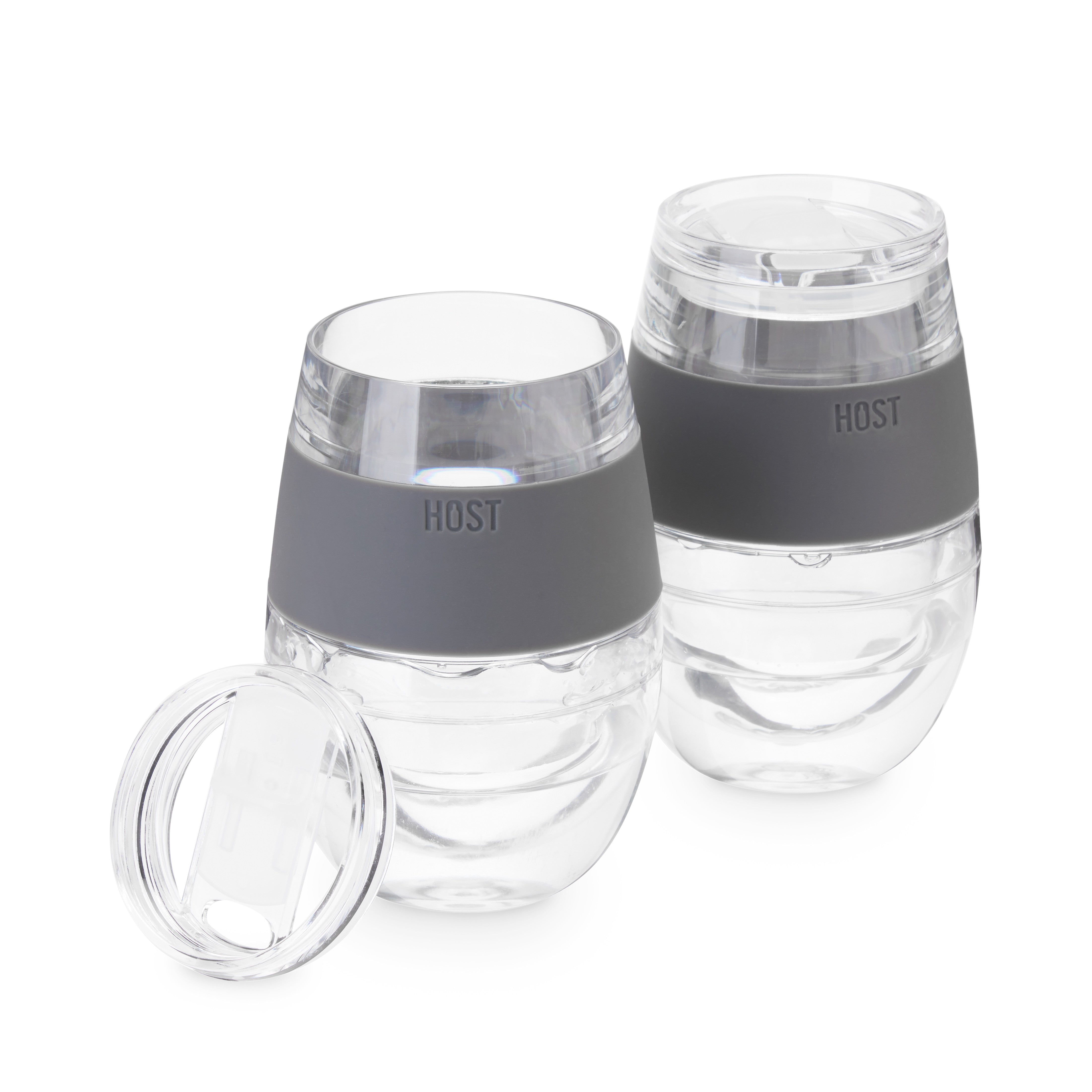 Wine FREEZE™ in Gray, Set of 2 with Lids - Decor Addict, LLC