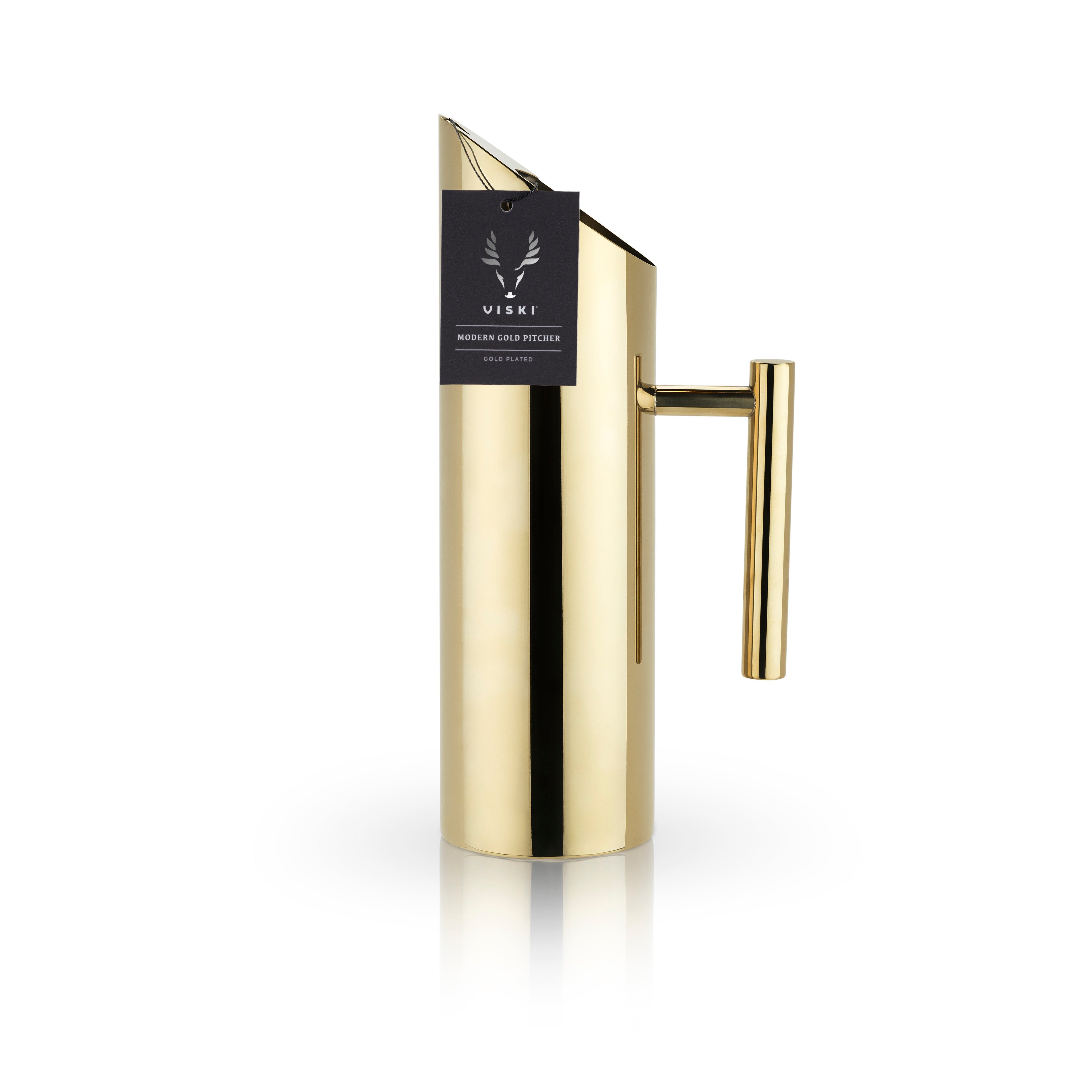 Modern Stainless Steel Pitcher in Gold - Decor Addict, LLC