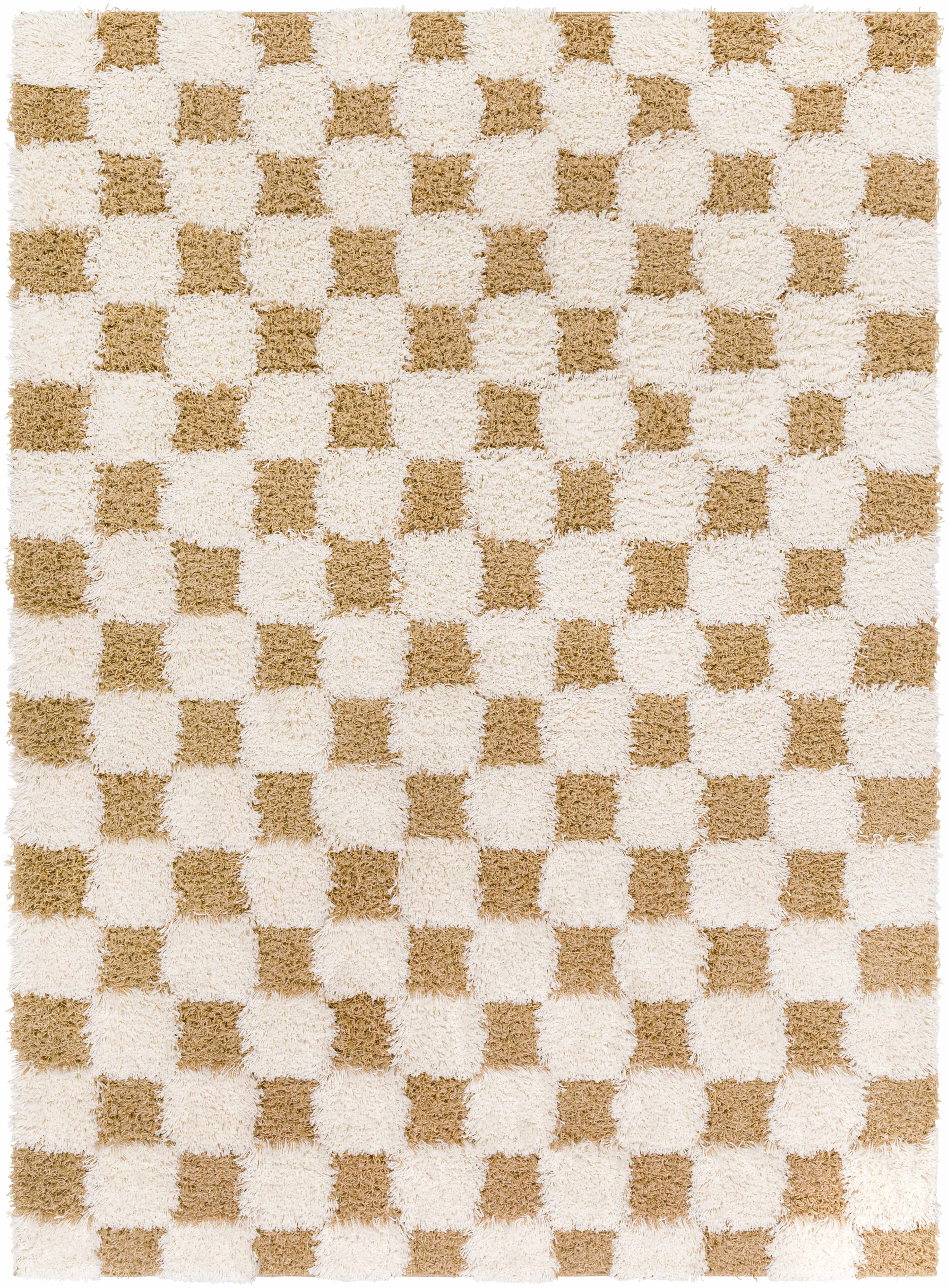 Atira Mustard Checkered Area Rug - Decor Addict, LLC