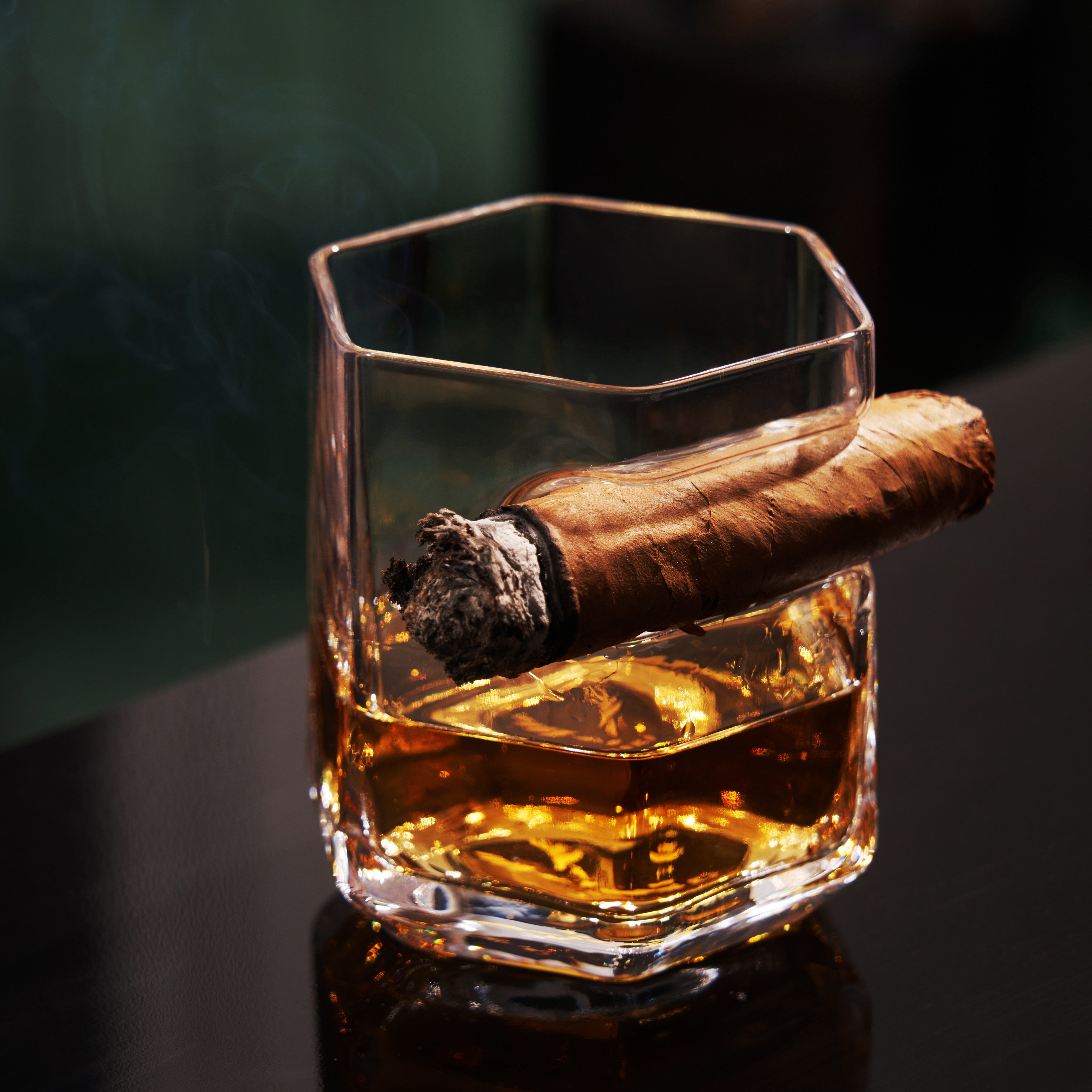 Crystal Cigar Glass - Decor Addict, LLC