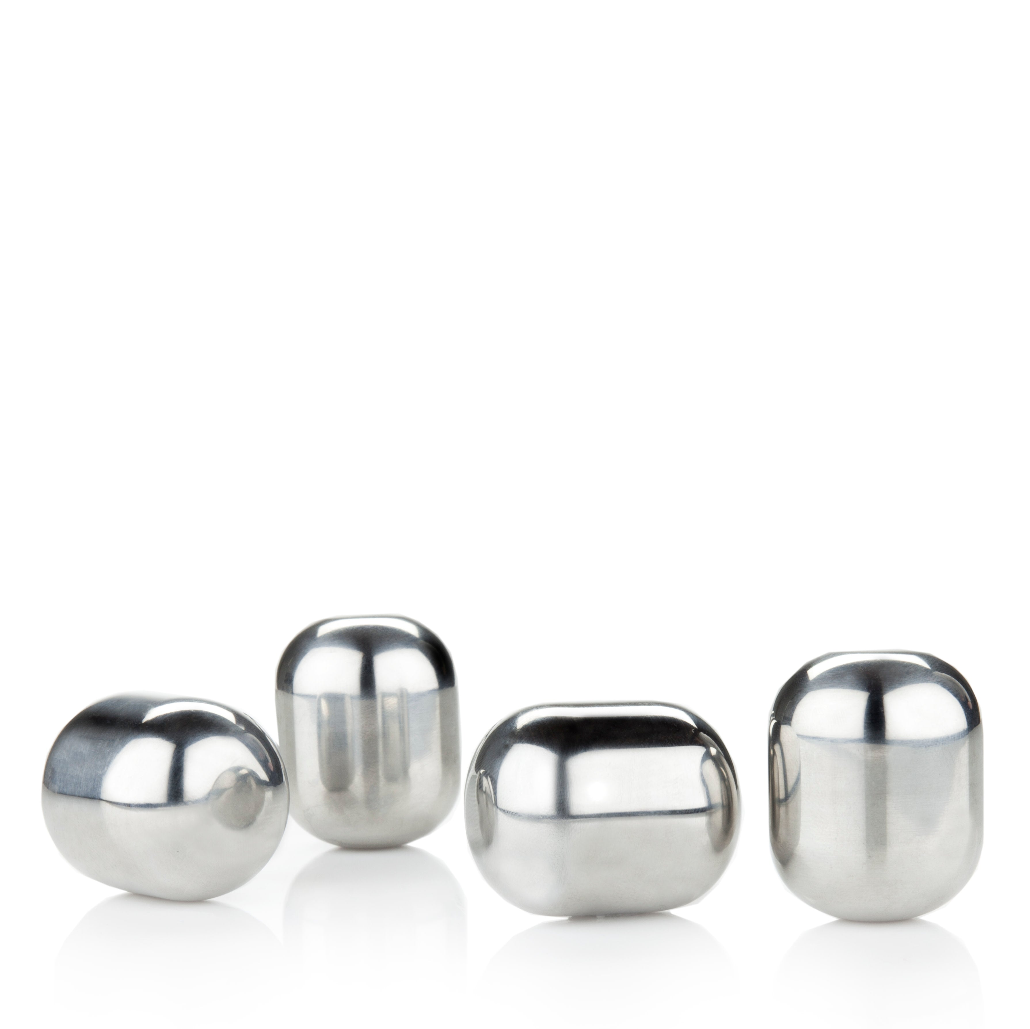 Glacier Rocks Stainless Steel Wine Globes Set of 4 - Decor Addict, LLC