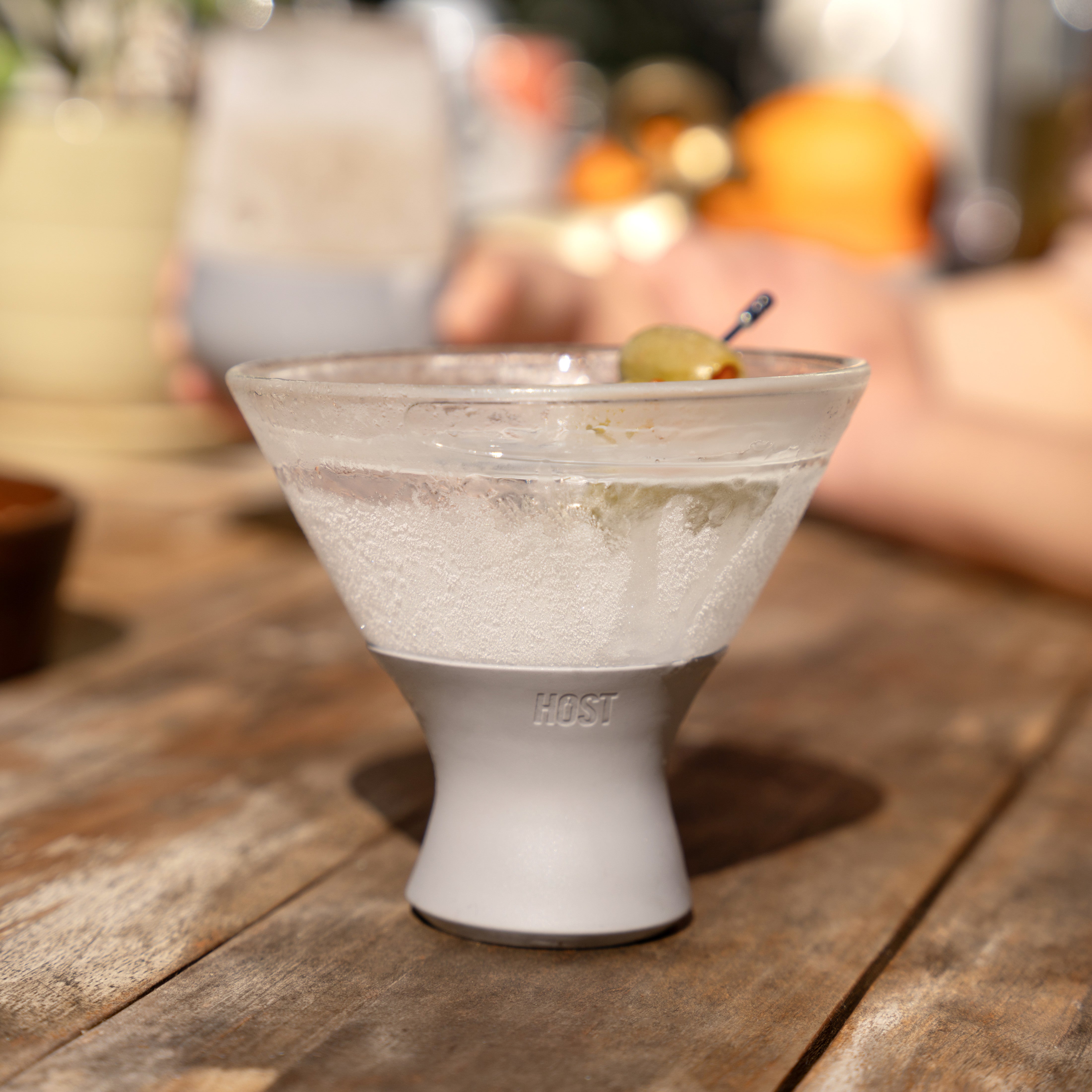 Glass Martini FREEZE™ in Gray, Set of 2 - Decor Addict, LLC