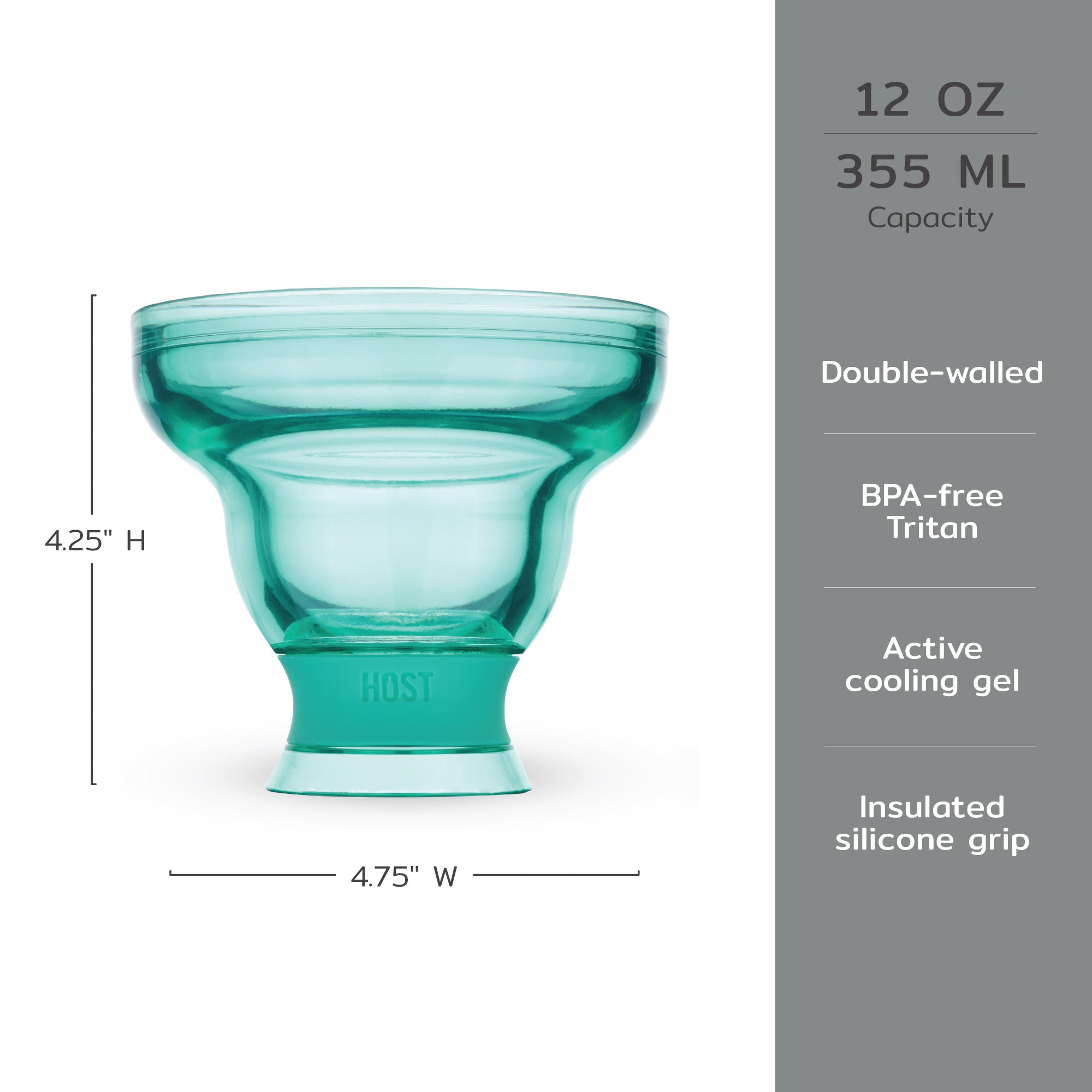Margarita FREEZE™ in Aqua Blue, Set of 2 - Decor Addict, LLC