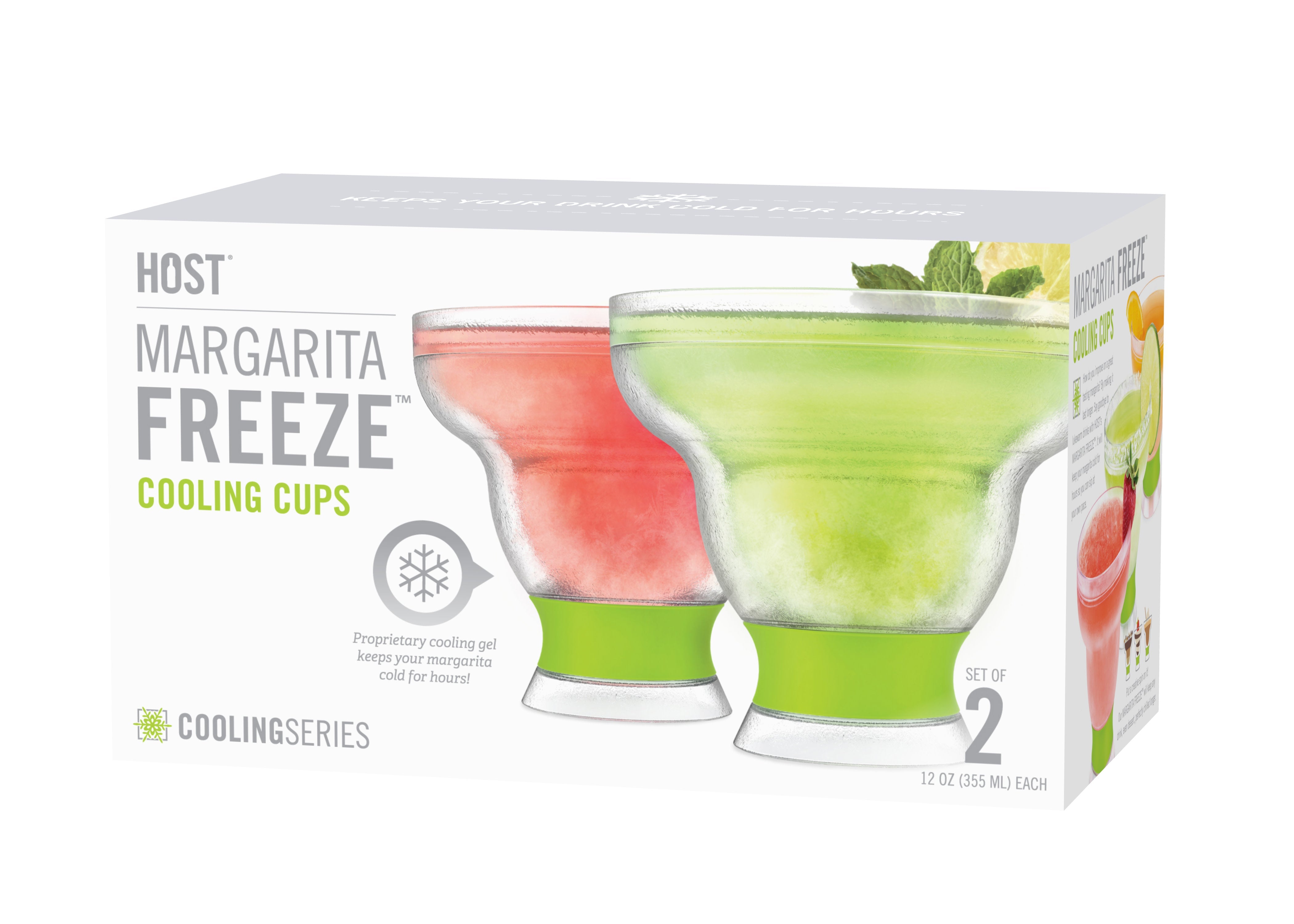 Margarita FREEZE™ in Green, Set of 2 - Decor Addict, LLC
