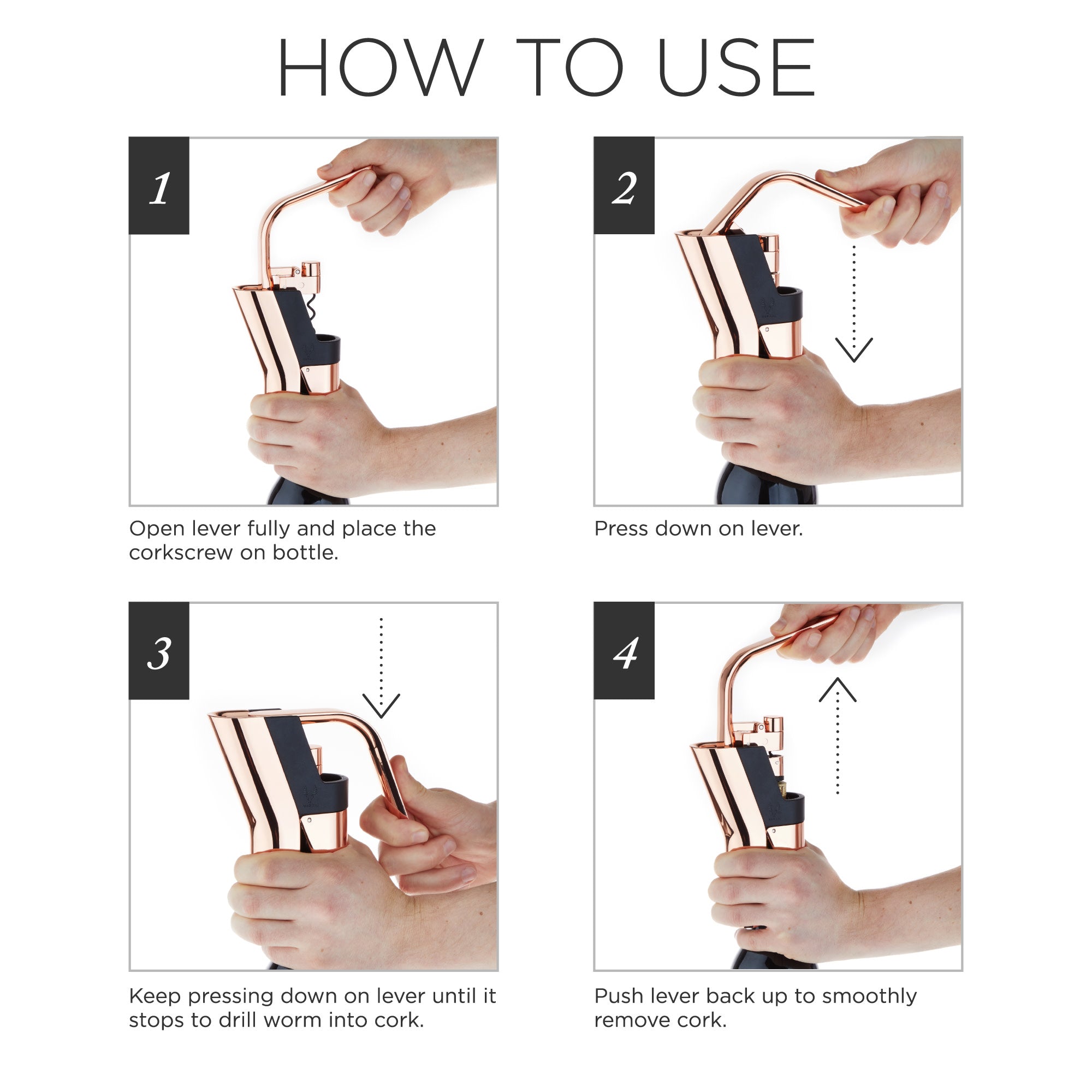 Warren Heavyweight Lever Corkscrew - Decor Addict, LLC