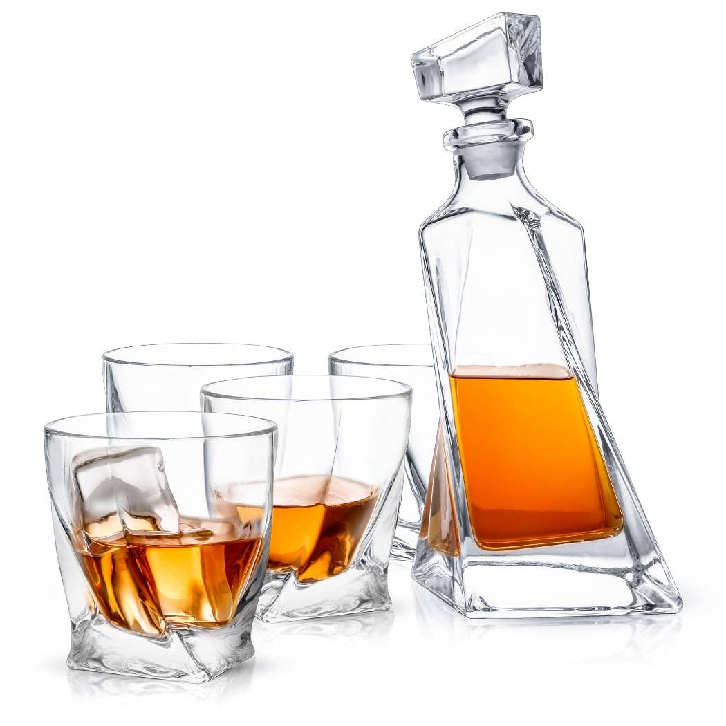 Atlas Crystal Decanter Set - Decor Addict, LLC