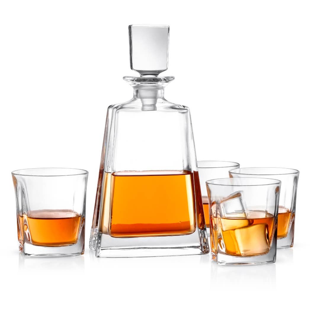 Luna Whiskey 5-Peice Decanter Set - Decor Addict, LLC