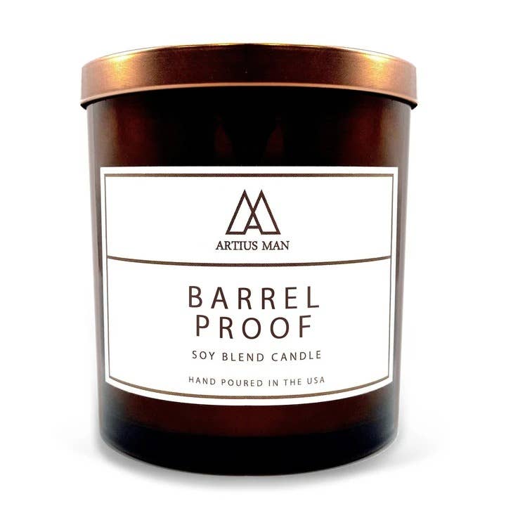 10 OZ. Manly Candles Barrel Proof - Decor Addict, LLC