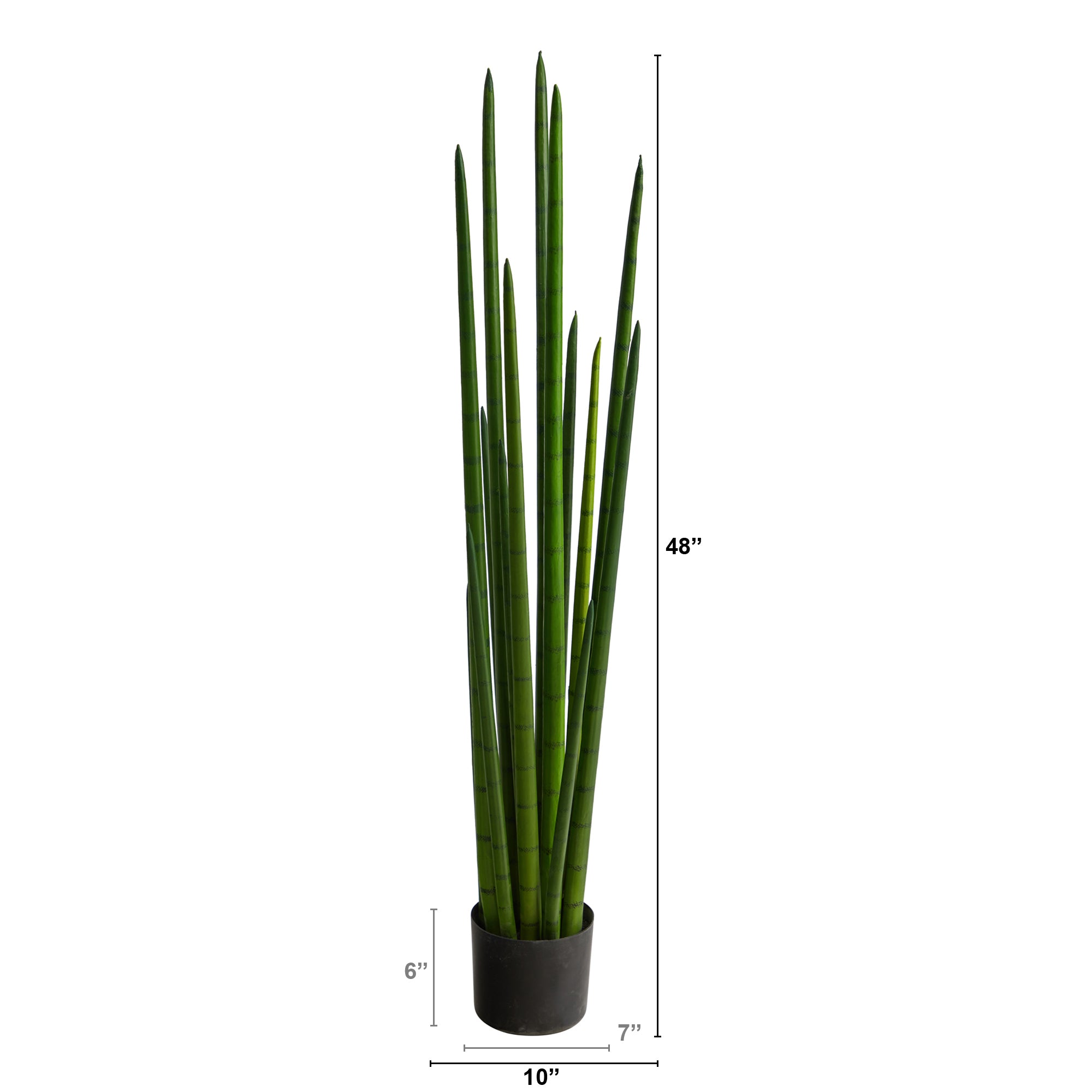 4’ Sansevieria Snake Artificial Plant - Decor Addict, LLC