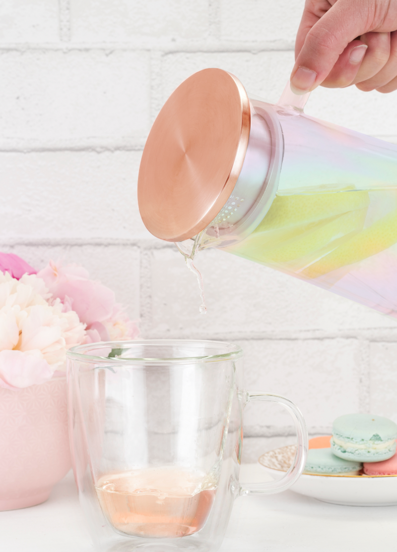 Charlie Iridescent Glass Iced Tea Carafe by Pinky Up – Decor Addict, LLC
