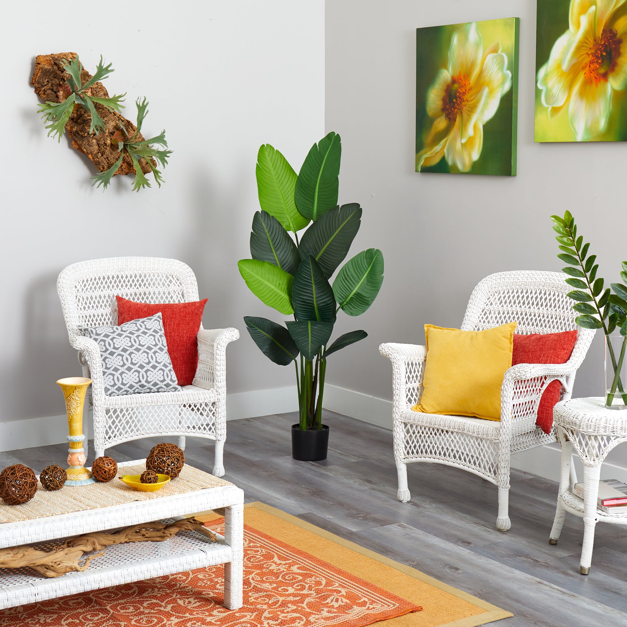 58” Traveler's Palm Artificial tree - Decor Addict, LLC