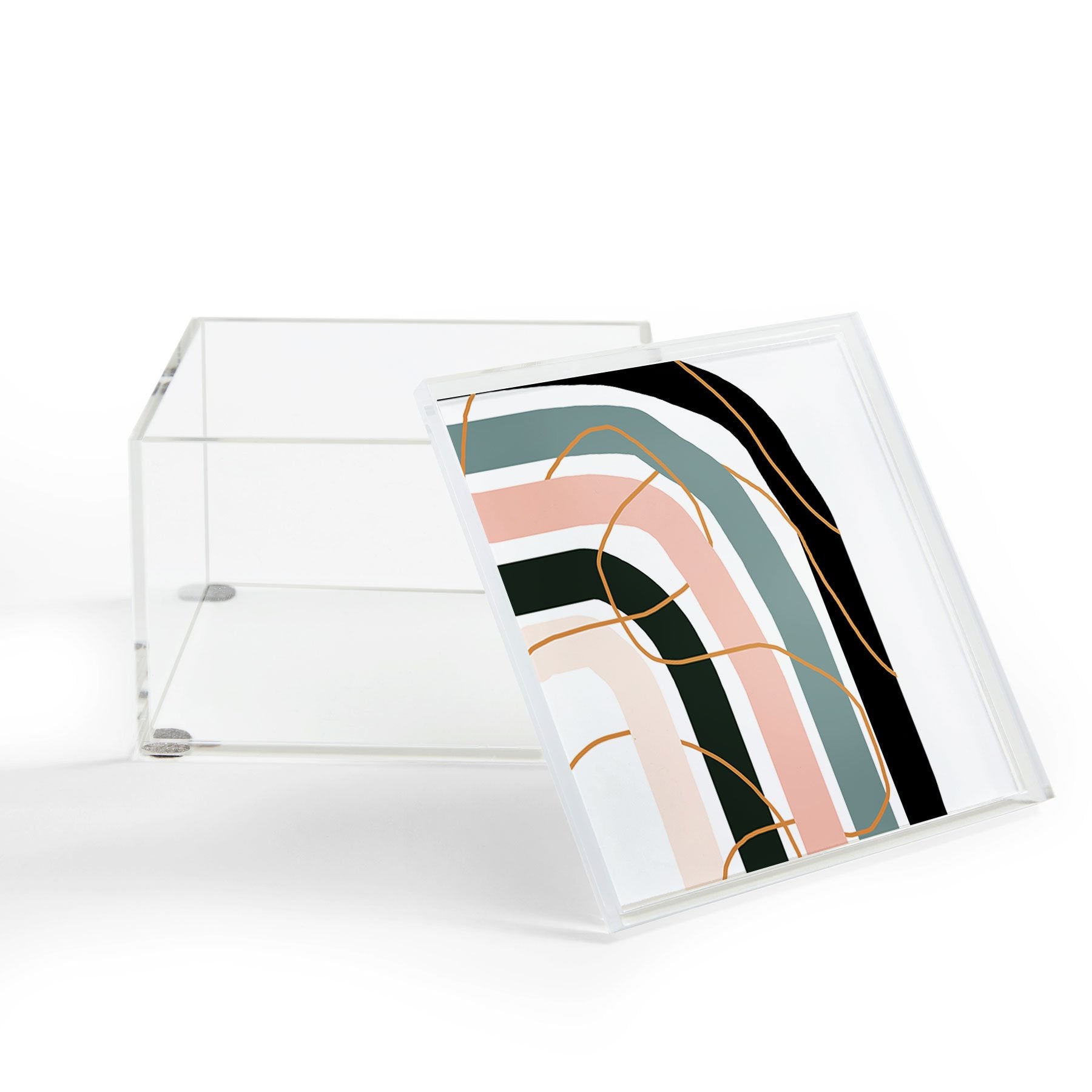 Aleeya Jones Unsettled Rainbow Acrylic Storage - Decor Addict, LLC