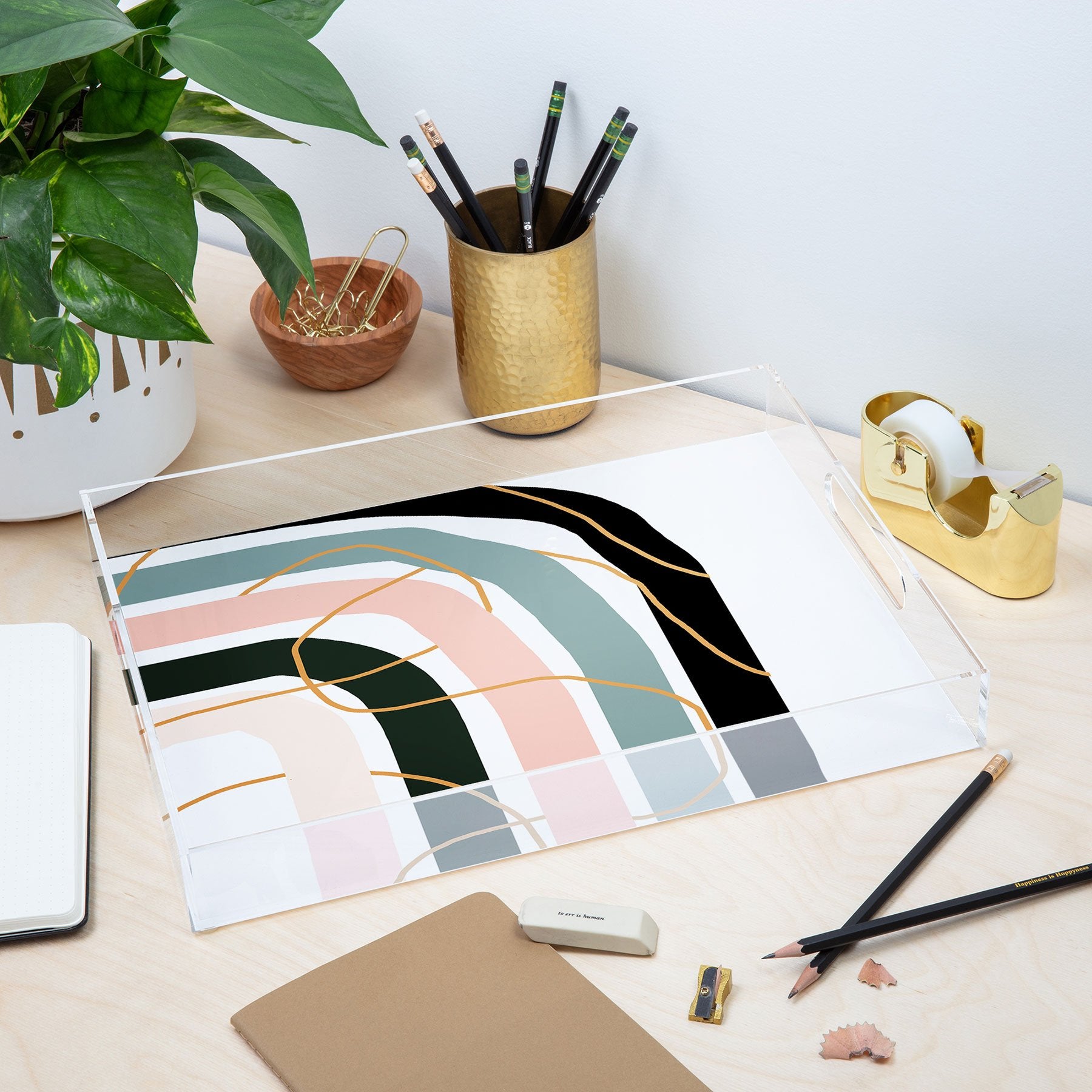 Aleeya Jones Unsettled Rainbow Acrylic Storage - Decor Addict, LLC