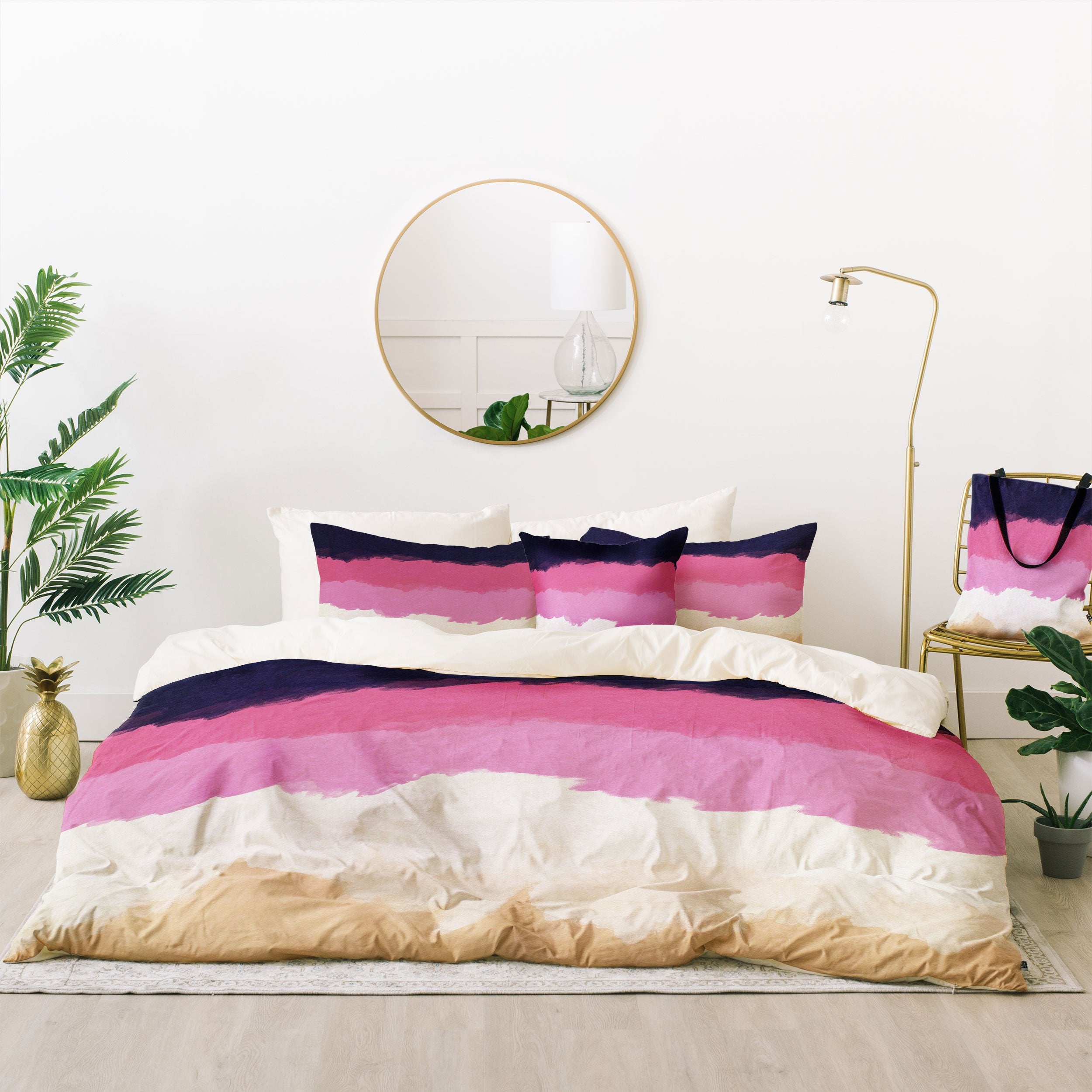 Alisa Galitsyna Abstract Sunset Sky Blush Bedding Collection - Decor Addict, LLC