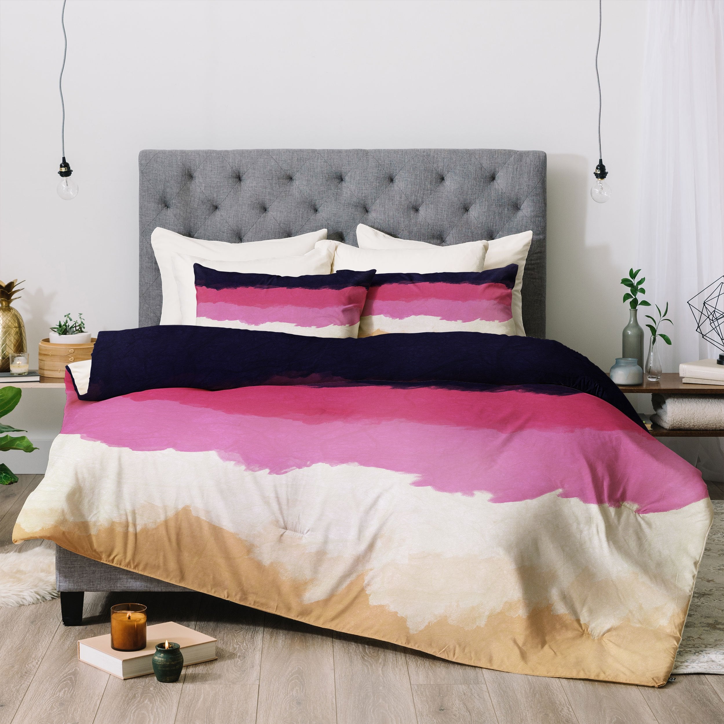 Alisa Galitsyna Abstract Sunset Sky Blush Bedding Collection - Decor Addict, LLC