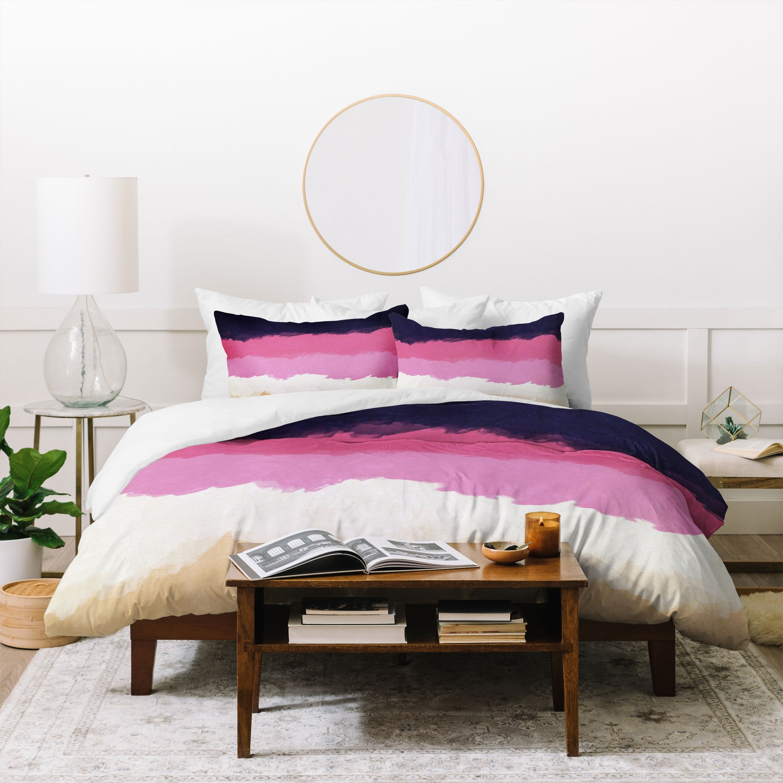 Alisa Galitsyna Abstract Sunset Sky Blush Bedding Collection - Decor Addict, LLC