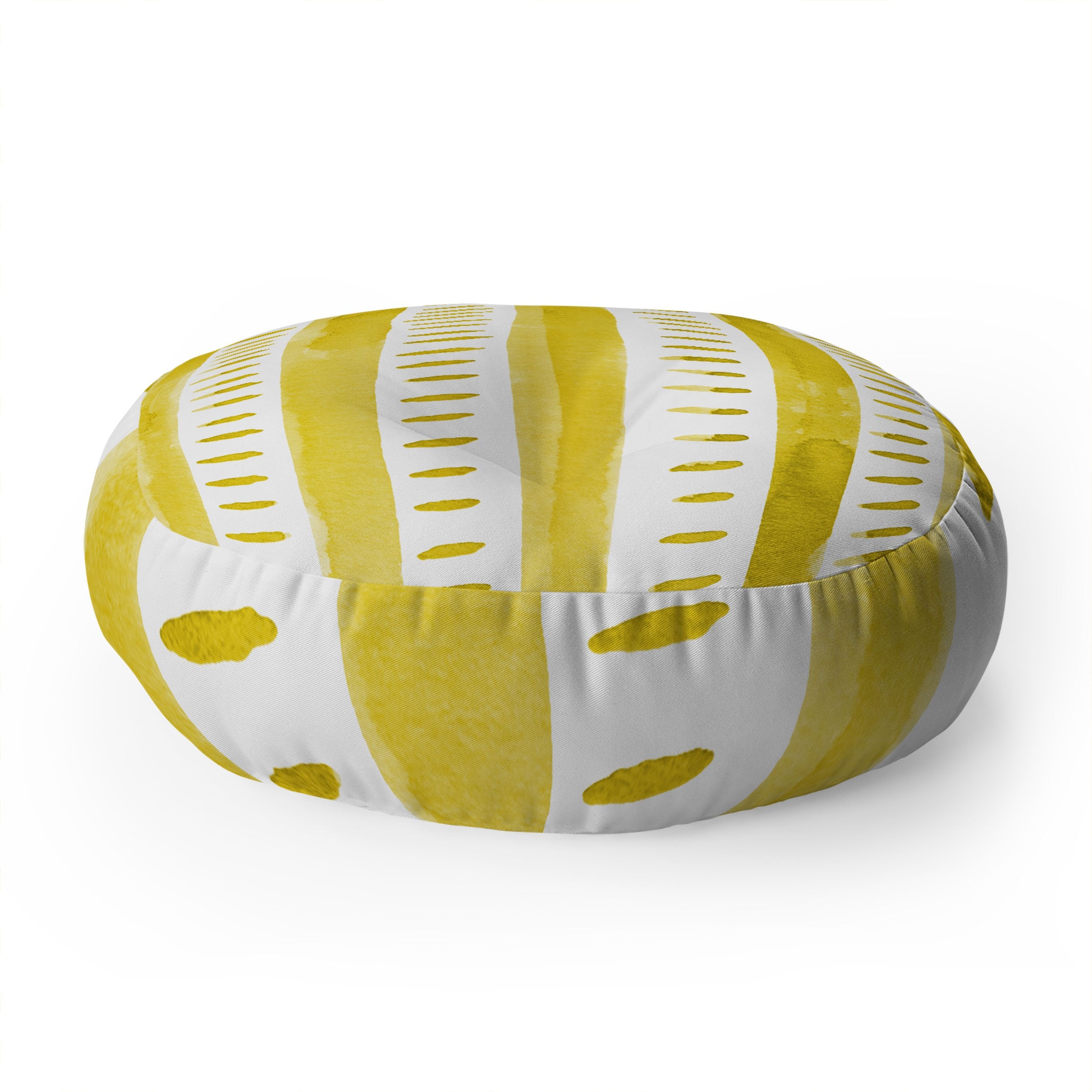 Angela Minca Watercolor Lines Yellow Floor Pillow Collection - Decor Addict, LLC