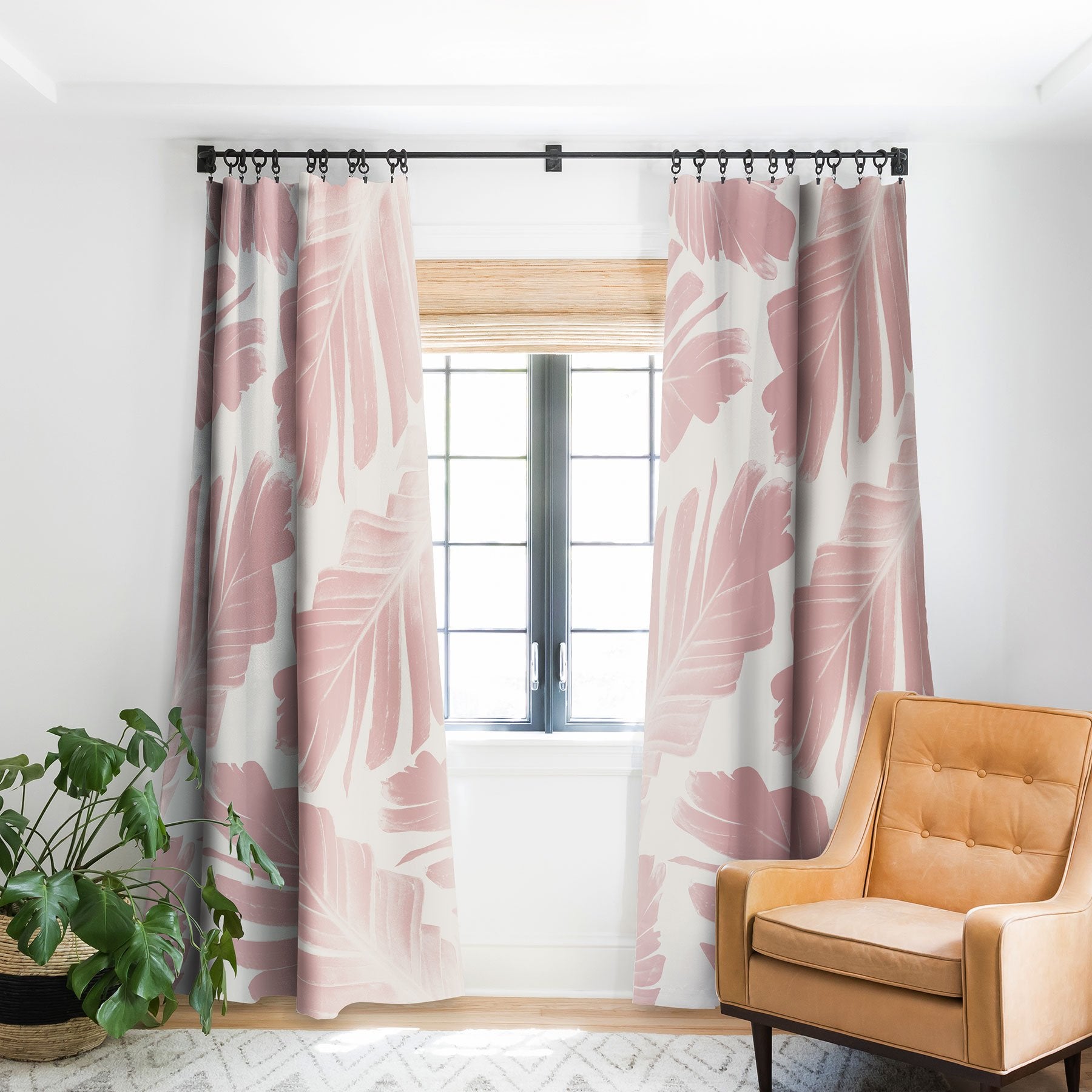 Blush Banana Leaves Dream 11 Window Treatment - Decor Addict, LLC