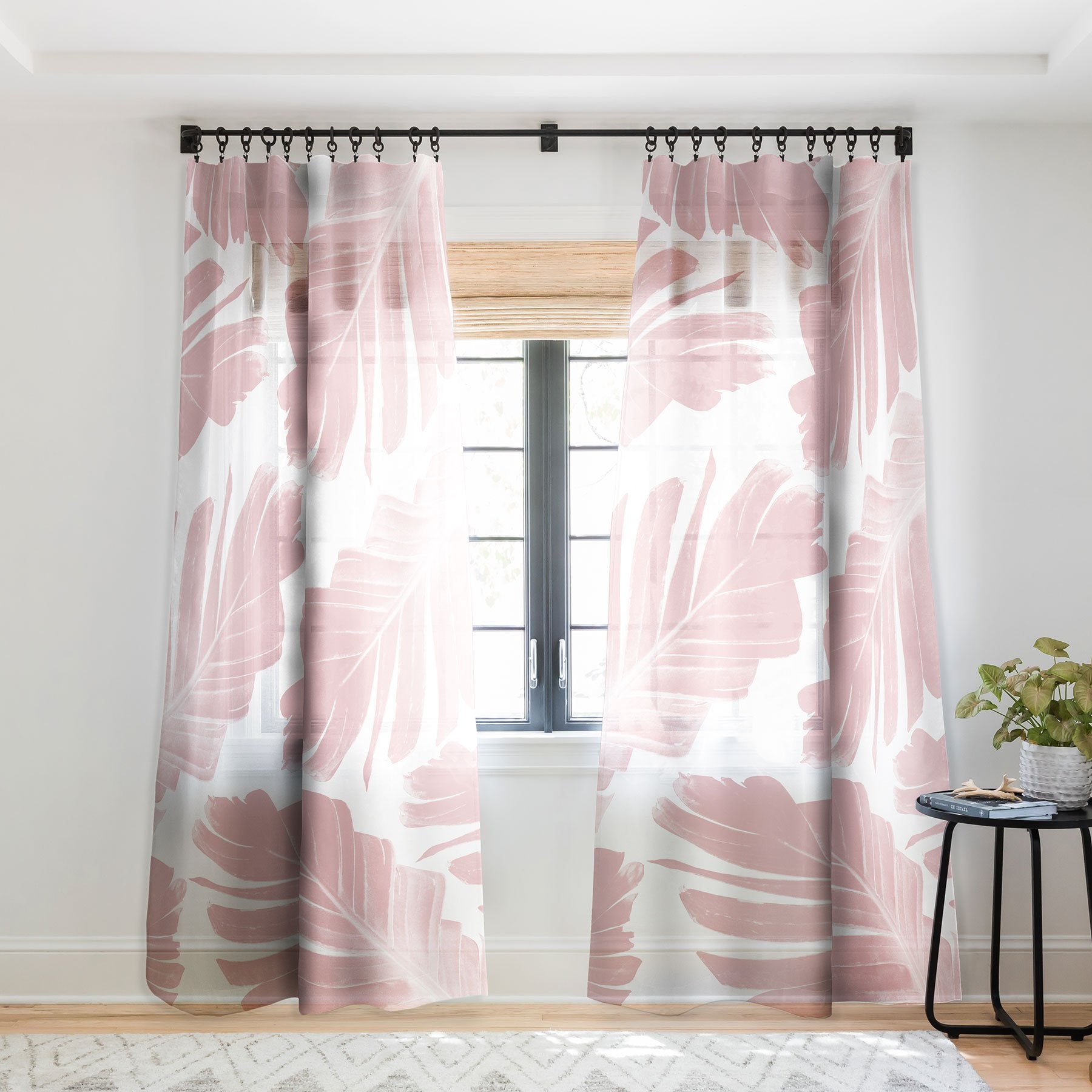 Blush Banana Leaves Dream 11 Window Treatment - Decor Addict, LLC