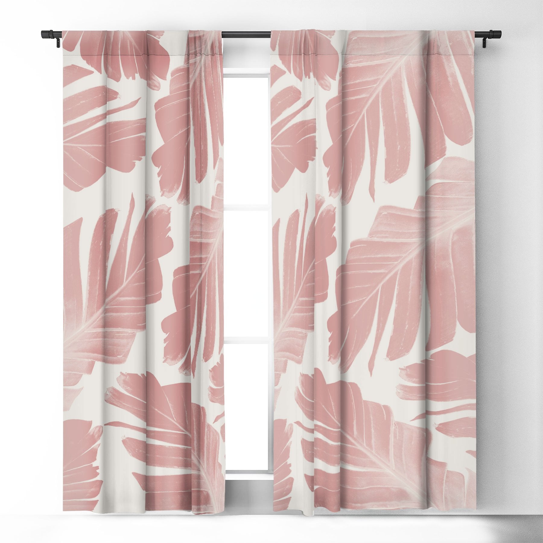 Blush Banana Leaves Dream 11 Window Treatment - Decor Addict, LLC