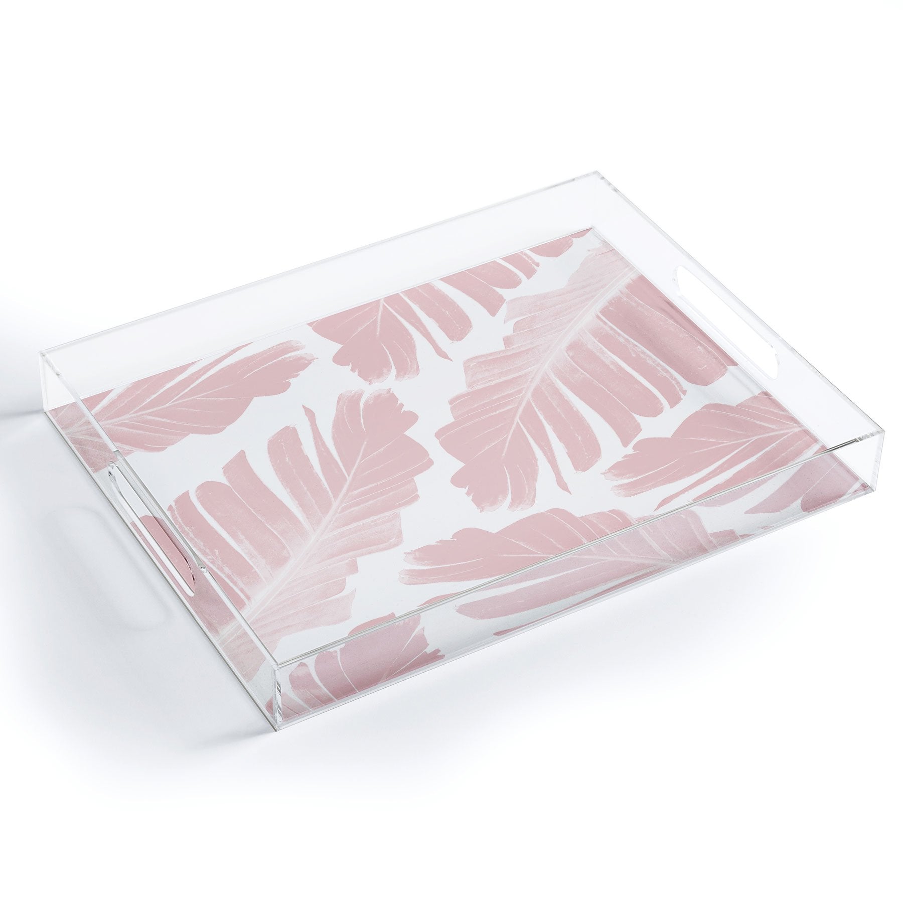 Anitas Bellas Artwork Blush Banana Leaves Dream 11 Acrylic Storage - Decor Addict, LLC