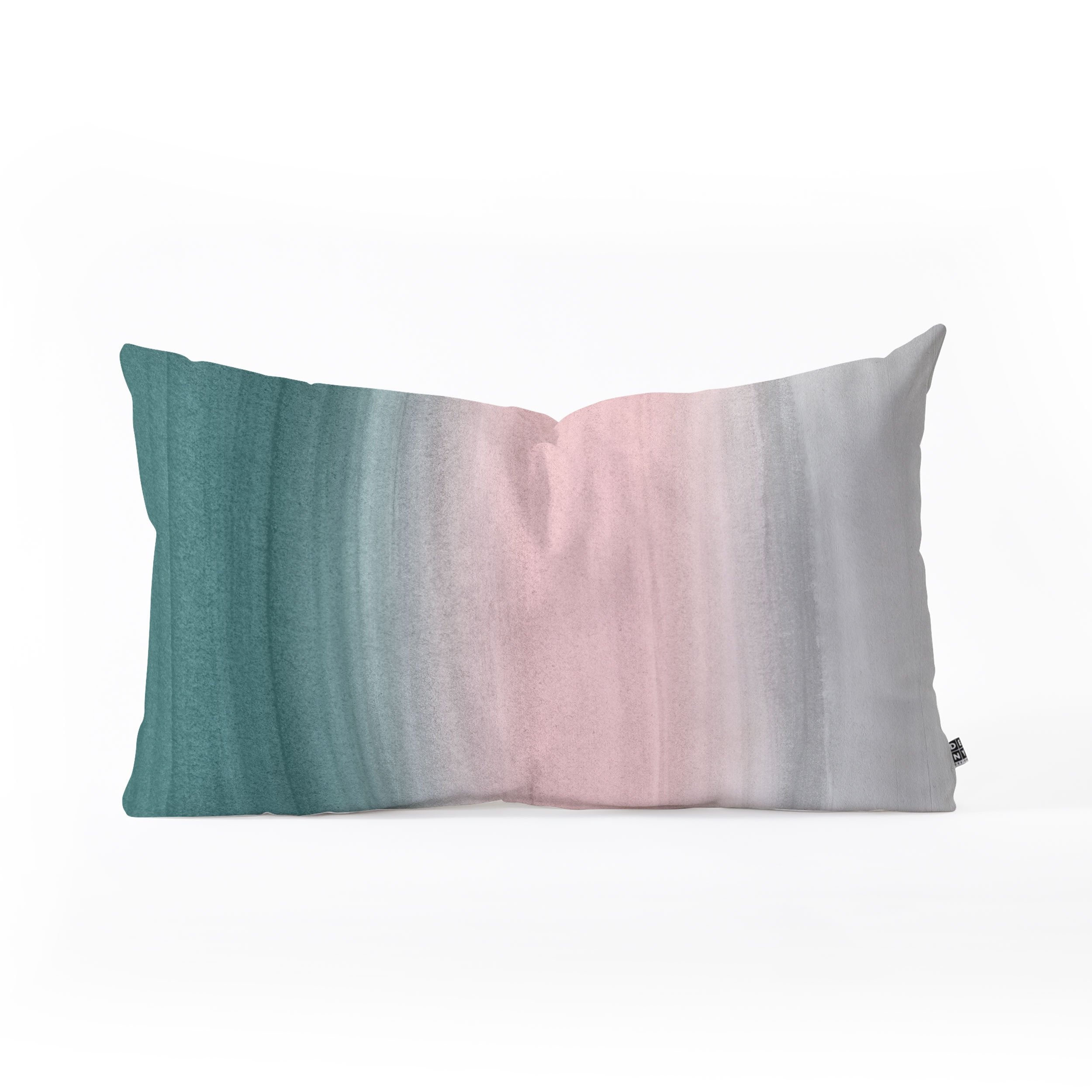 Anitas Bellas Artwork Teal Blush Gray Watercolor Throw Pillow - Decor Addict, LLC
