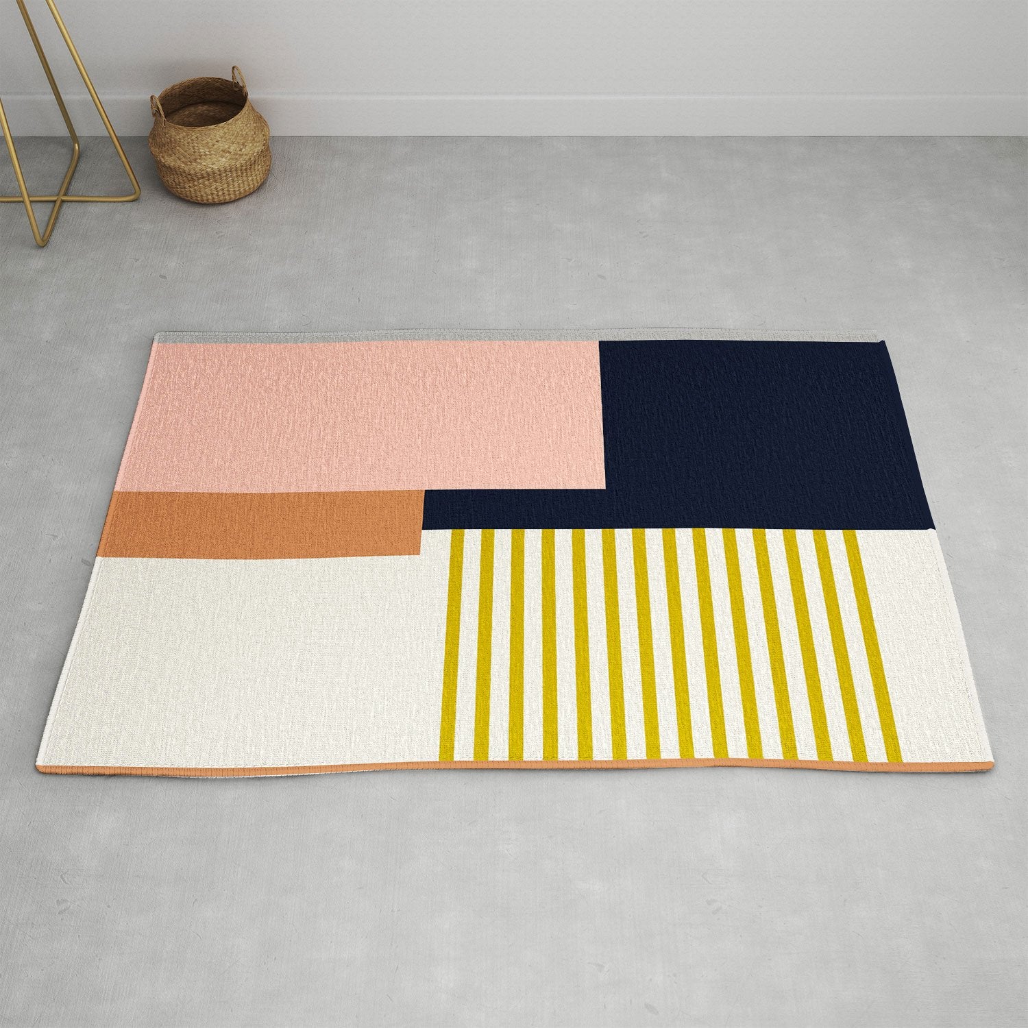Becky Bailey Sol Abstract Geometric Print I Rug Collection - Decor Addict, LLC