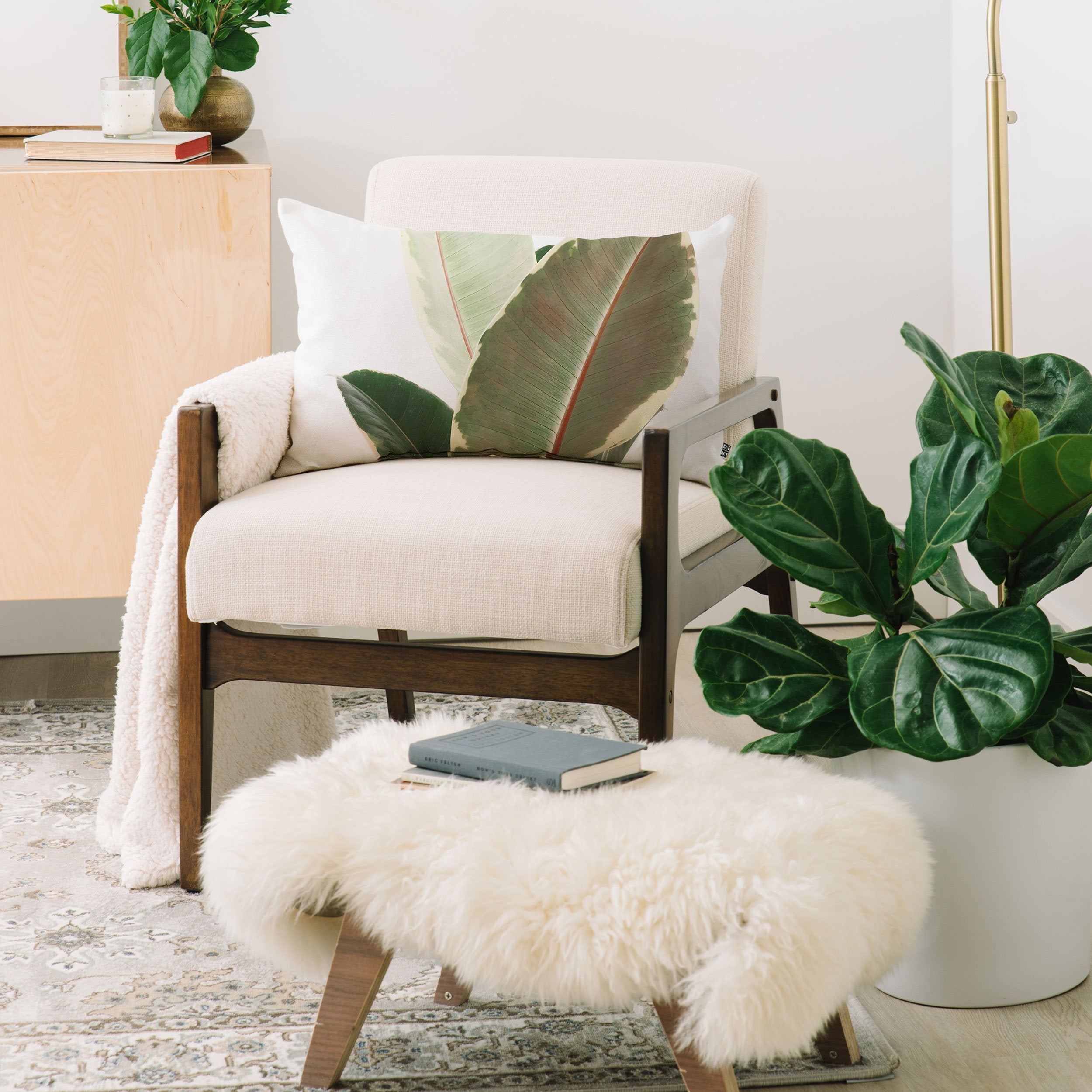 Cassia Beck Ficus Tineke Throw Pillow - Decor Addict, LLC