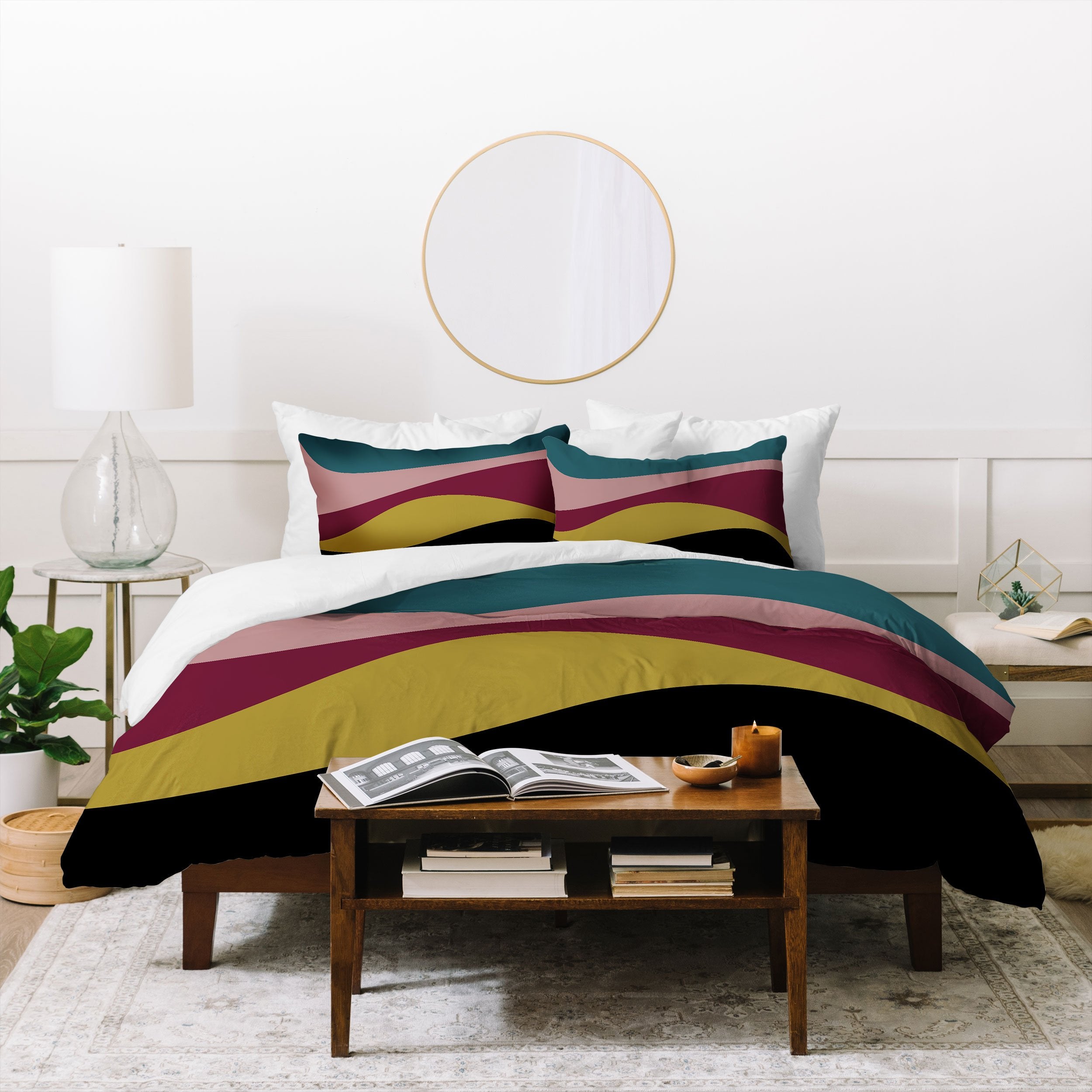 Colour Poems Abstract Color Waves Bedding Collection - Decor Addict, LLC