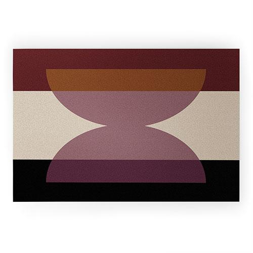 Colour Poems Abstract Minimalism III Welcome Mat Collection - Decor Addict, LLC