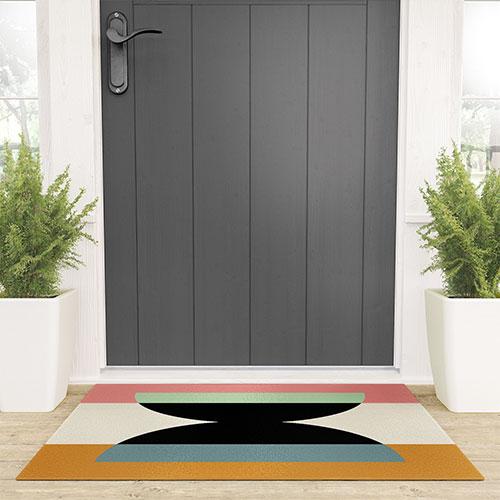 Colour Poems Abstract Minimalism V Welcome Mat Collection - Decor Addict, LLC