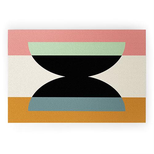 Colour Poems Abstract Minimalism V Welcome Mat Collection - Decor Addict, LLC