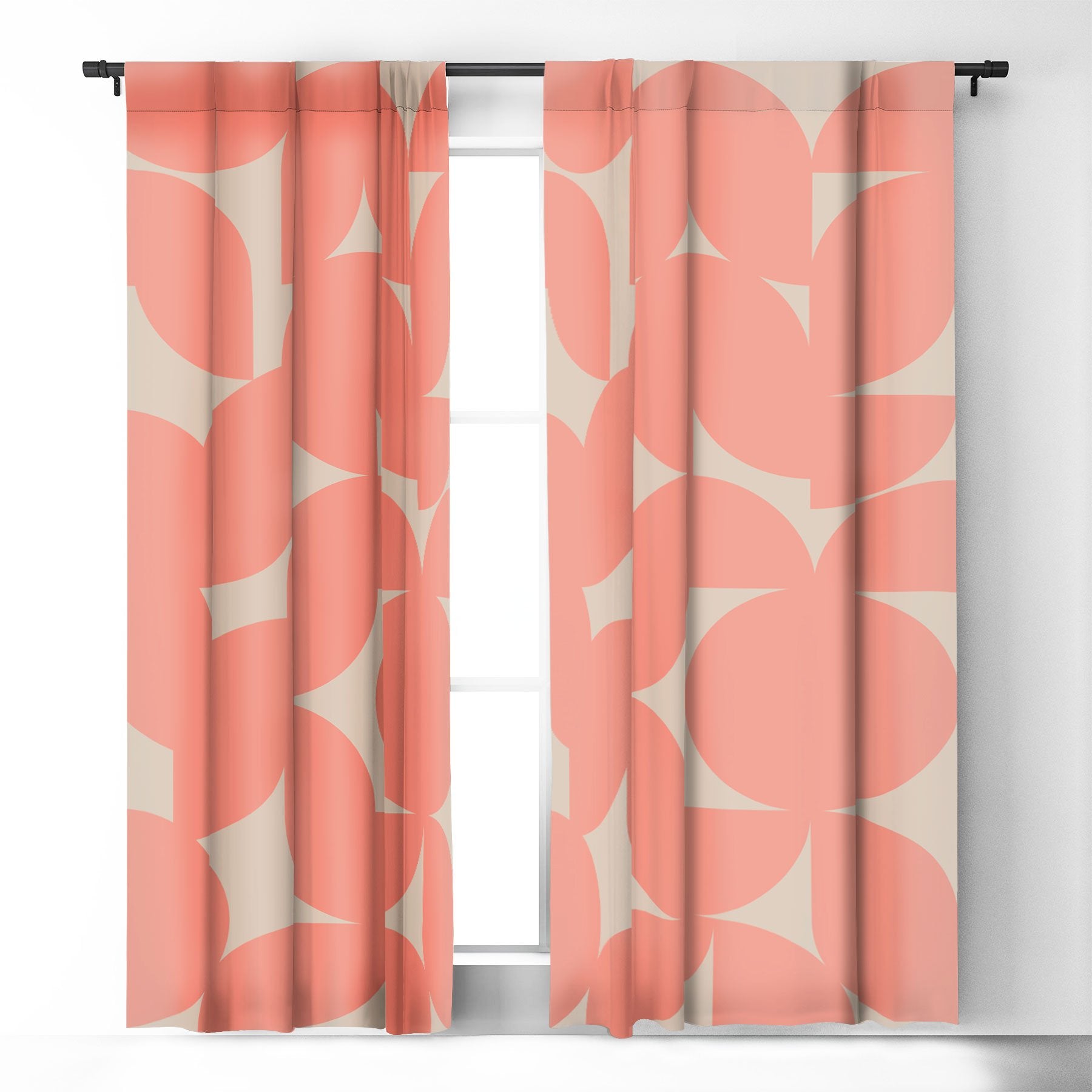 Colour Poems Abstract Shapes Collage Iii Window Treatment - Decor Addict, LLC