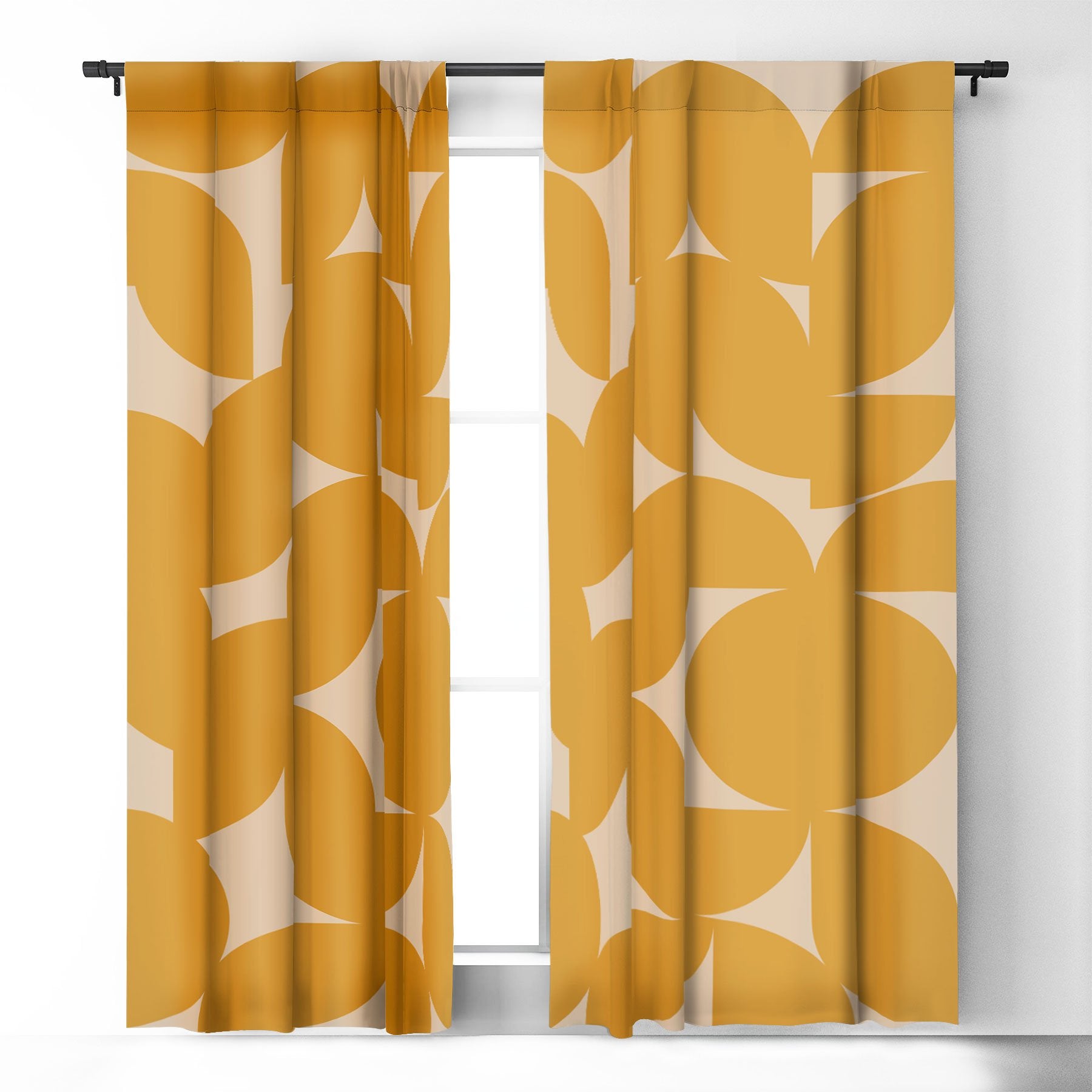 Colour Poems Abstract Shapes Collage Iv Window Treatment - Decor Addict, LLC