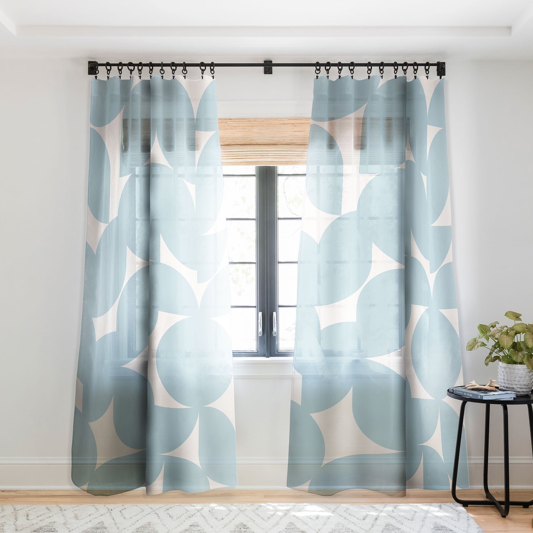 Colour Poems Abstract Shapes Collage Window Treatment - Decor Addict, LLC