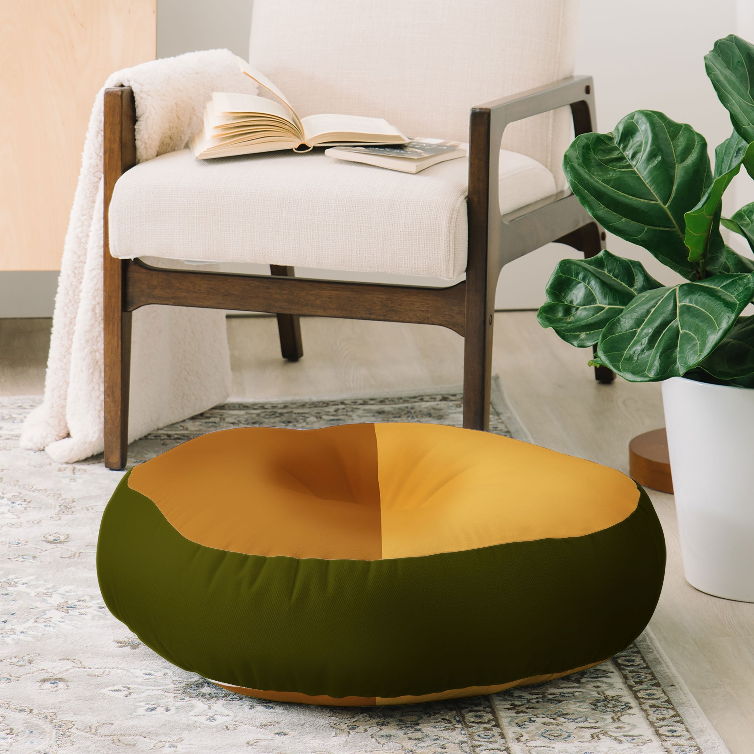 Colour Poems Abstract IX Floor Pillow Collection - Decor Addict, LLC