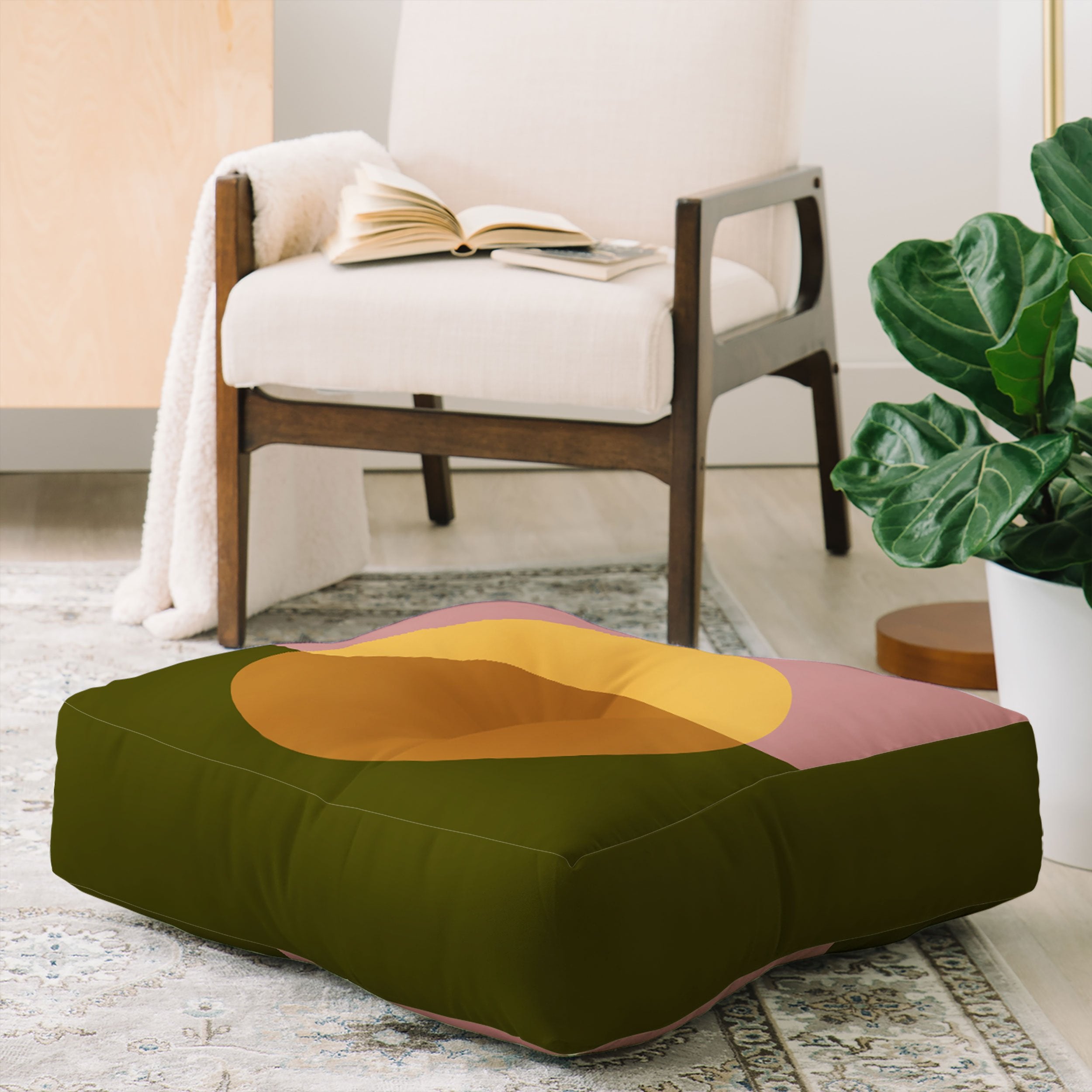 Colour Poems Abstract IX Floor Pillow Collection - Decor Addict, LLC