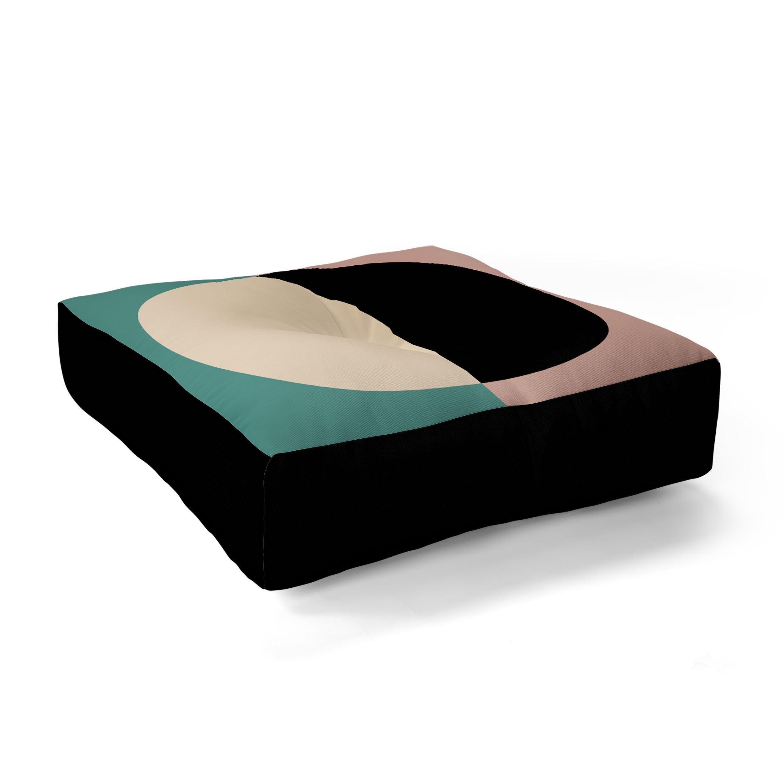 Colour Poems Color Block Abstract Xix Floor Pillow Collection - Decor Addict, LLC